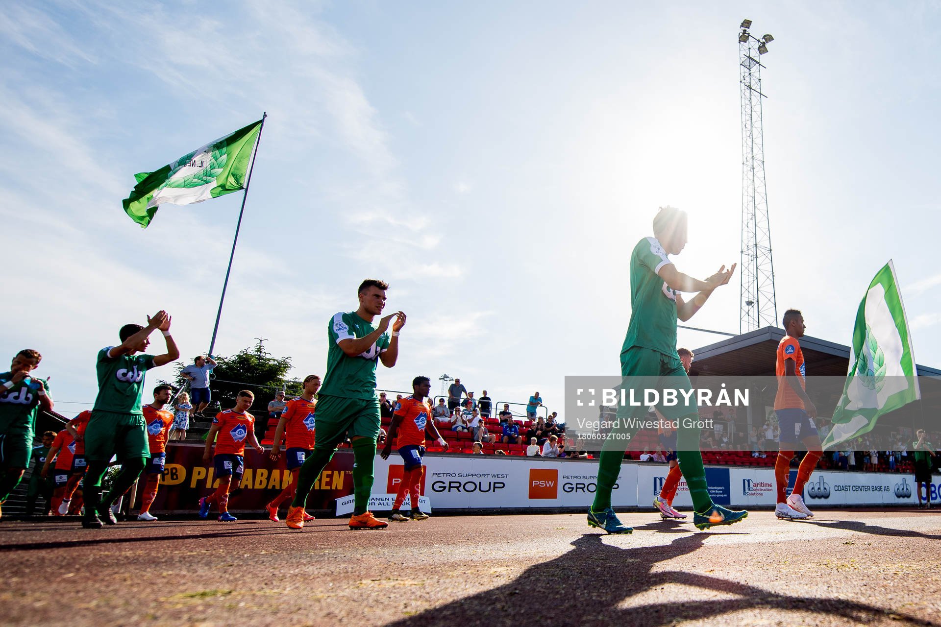 Players of Nest-Sotra enter the pitch