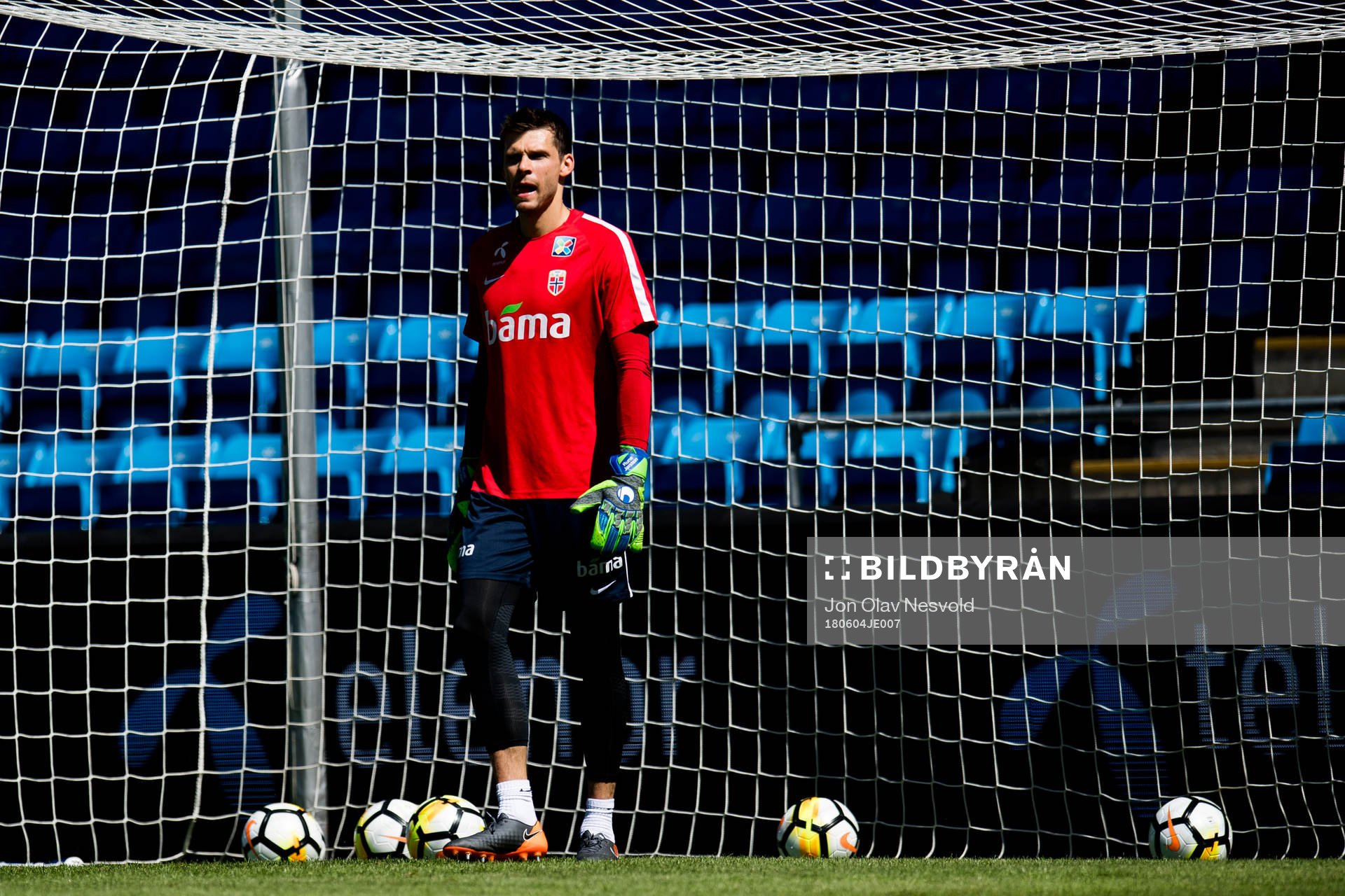 Goalkeeper Rune Almenning Jarstein of Norway