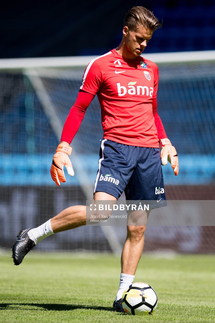 Goalkeeper Ørjan Håskjold Nyland of Norway