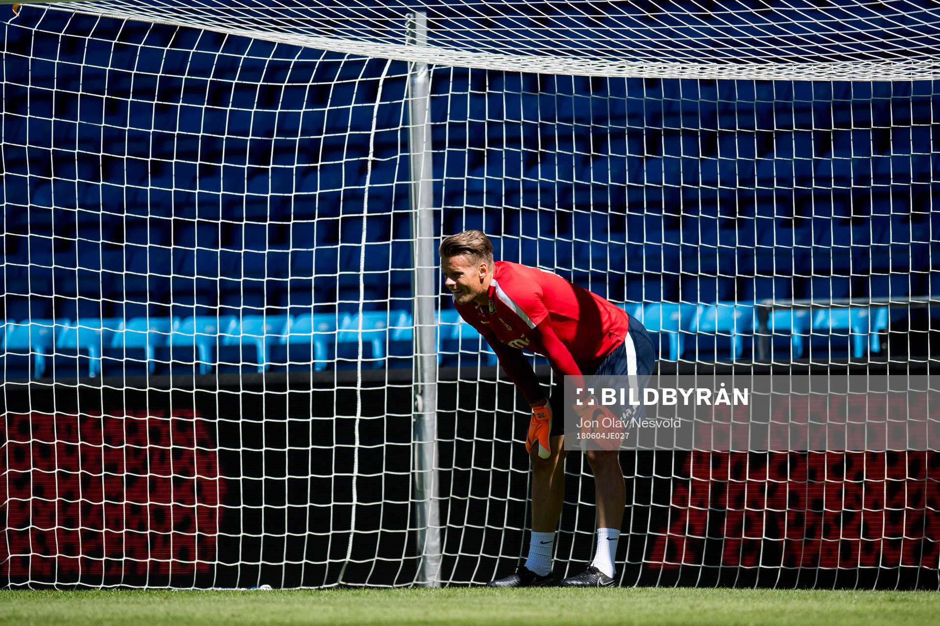 Goalkeeper Ørjan Nyland of Norway