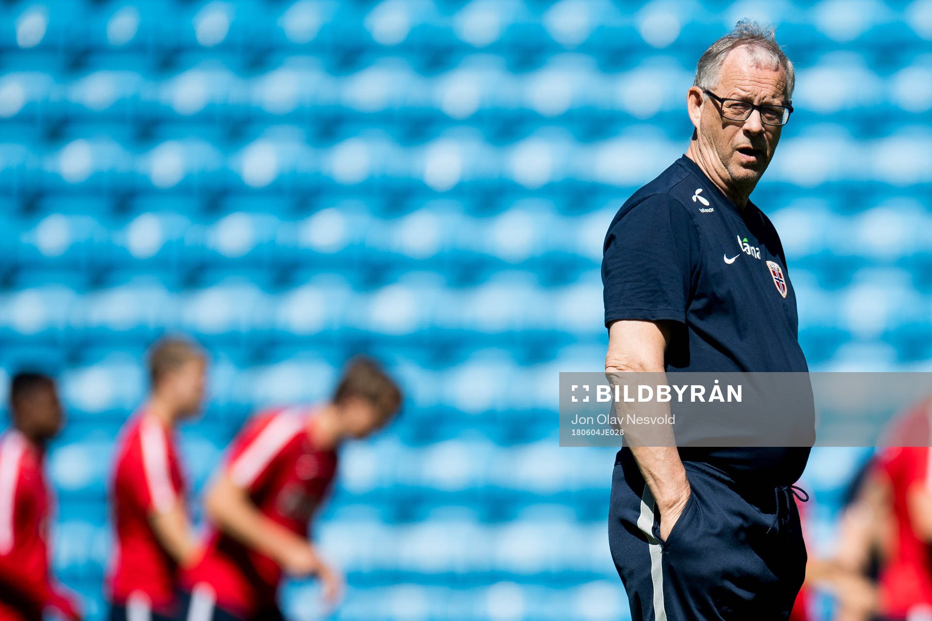 Lars Lagerbäck, head coach of Norway
