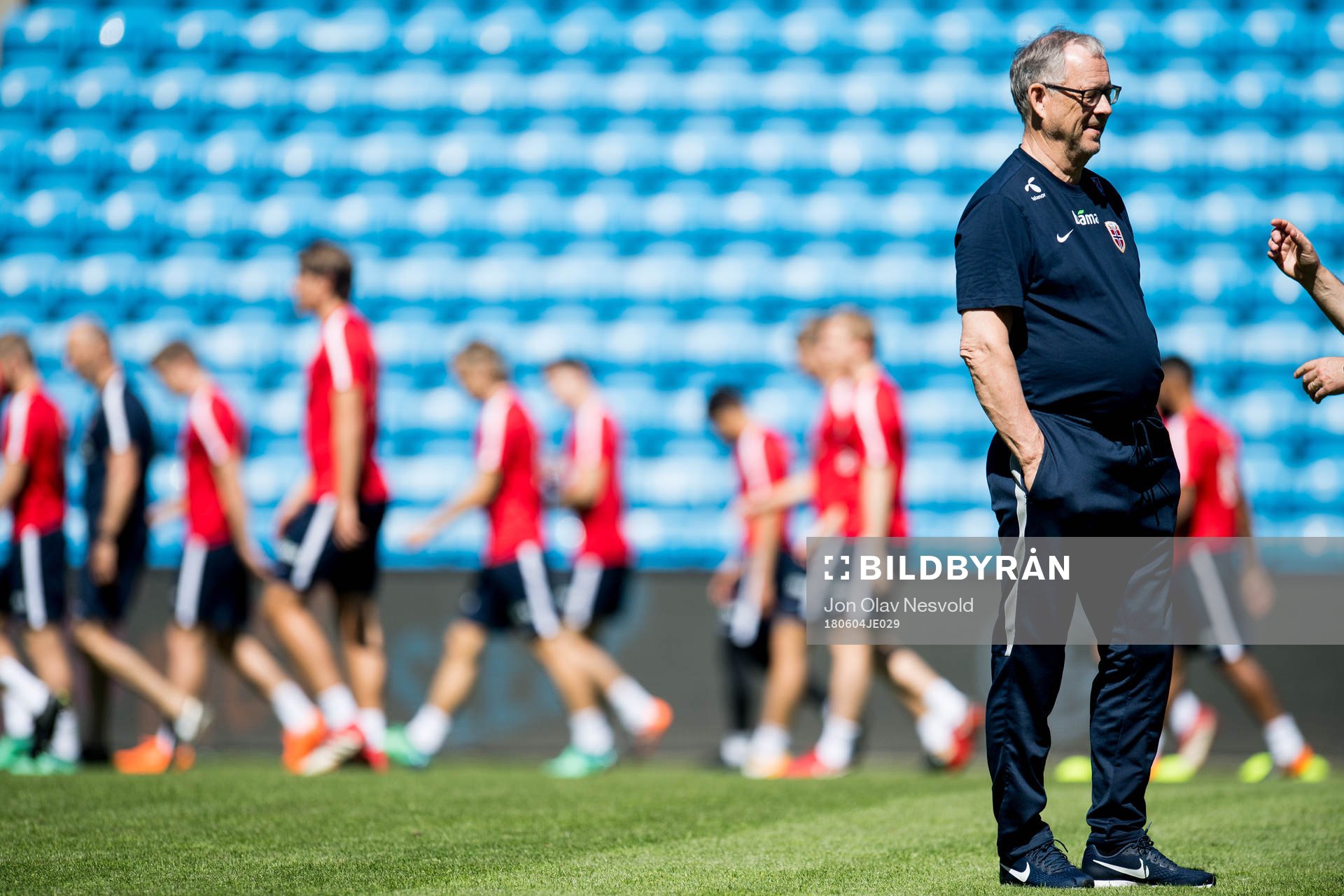Lars Lagerbäck, head coach of Norway