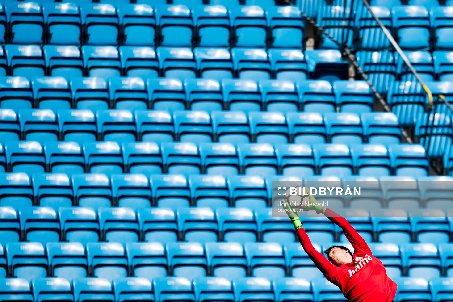 Goalkeeper Rune Almenning Jarstein of Norway