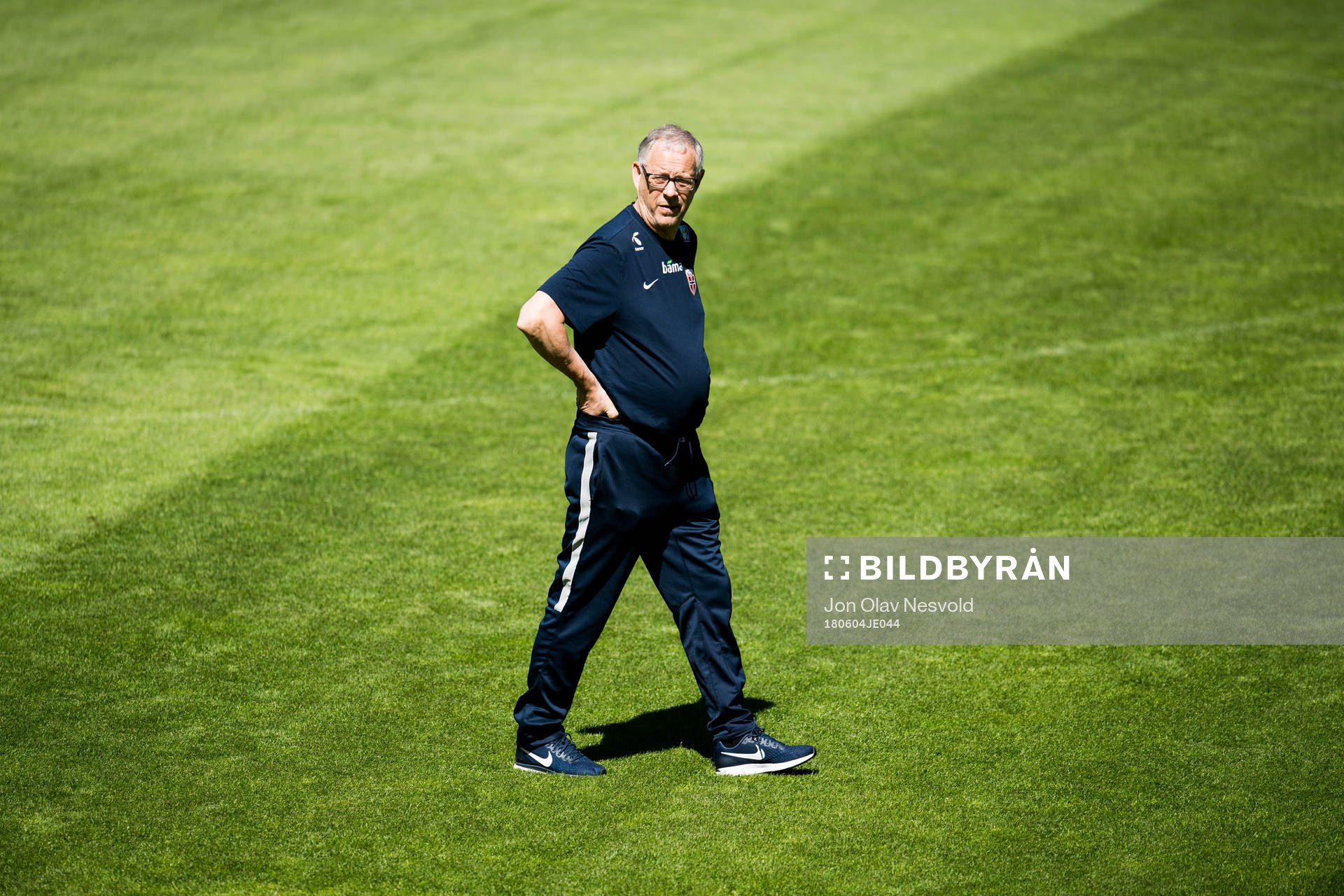 Lars Lagerbäck, head coach of Norway