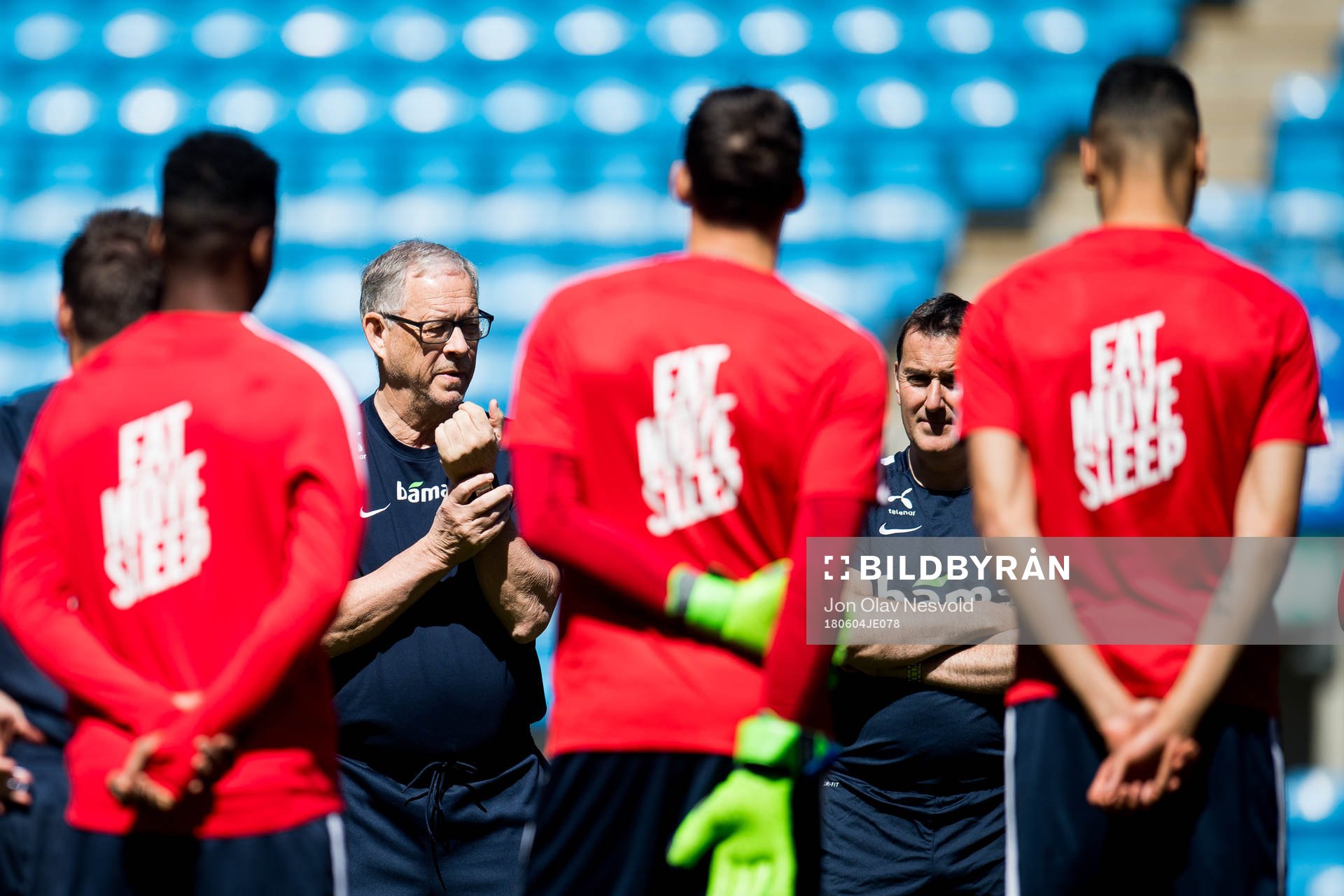 Lars Lagerbäck, head coach of Norway