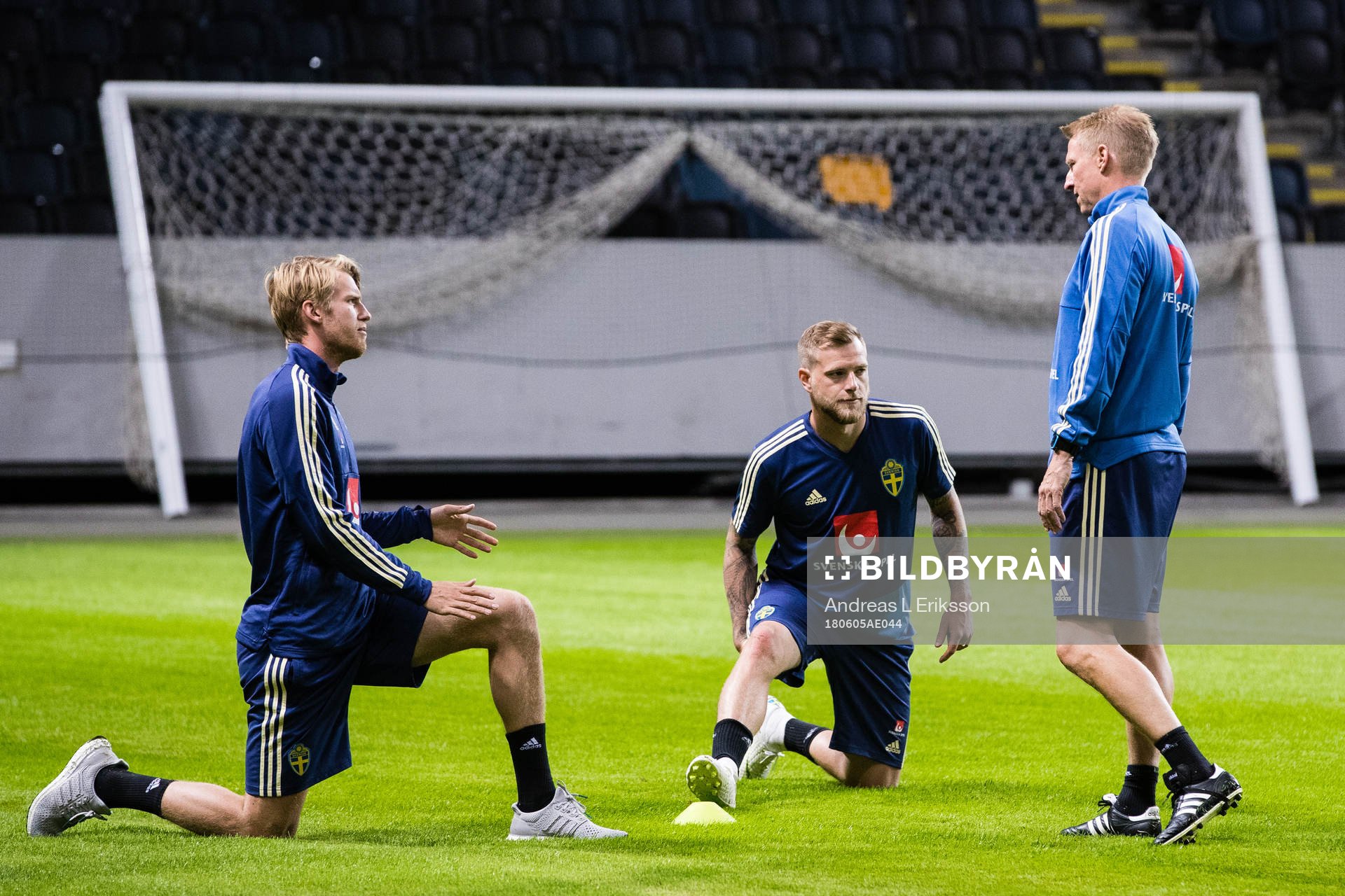 Sveriges Filip Helander och John Guidetti fysiolog Paul