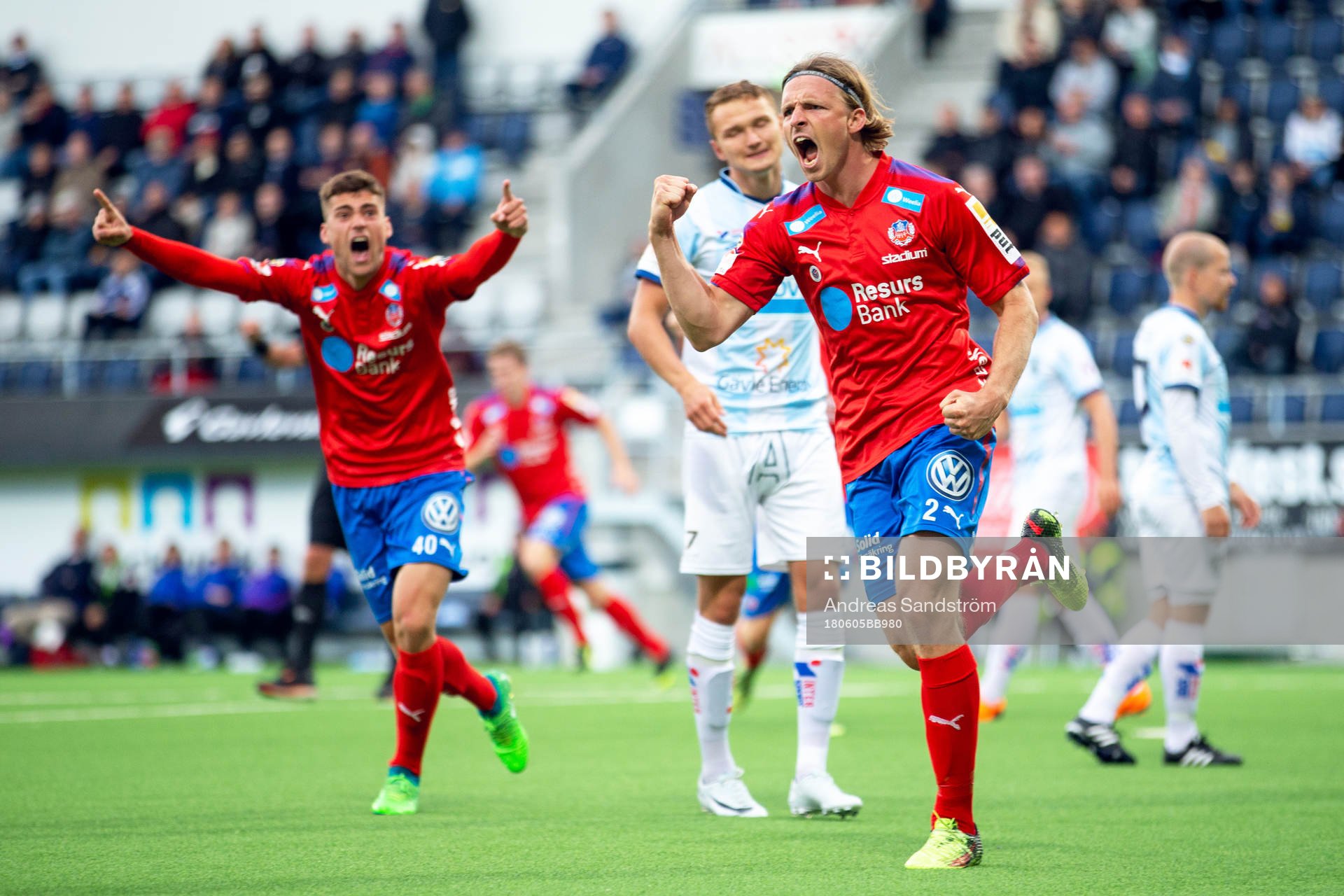 Helsingborgs Carl Johansson jublar