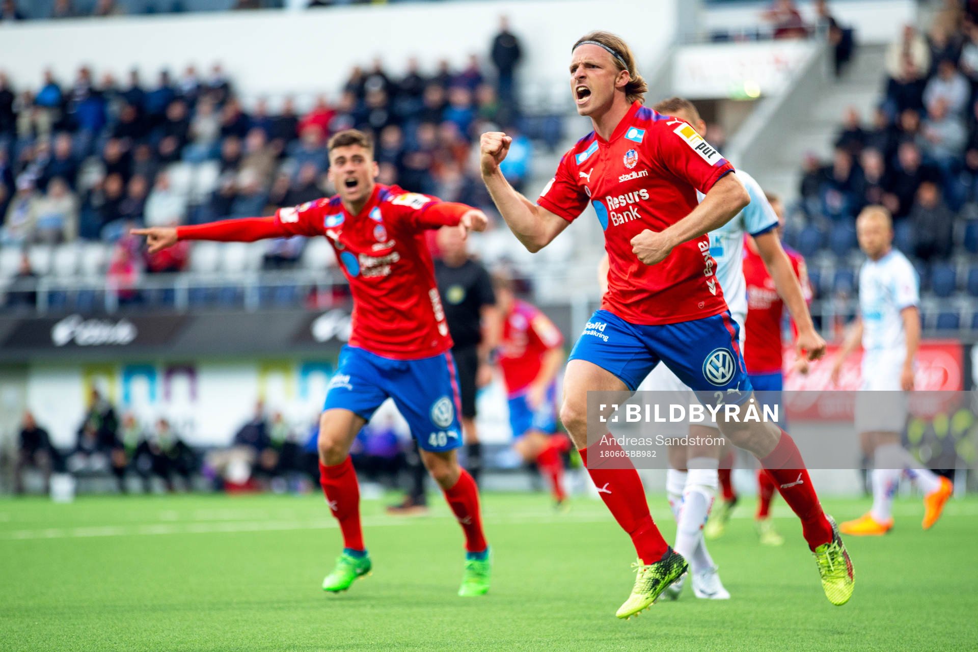 Helsingborgs Carl Johansson jublar