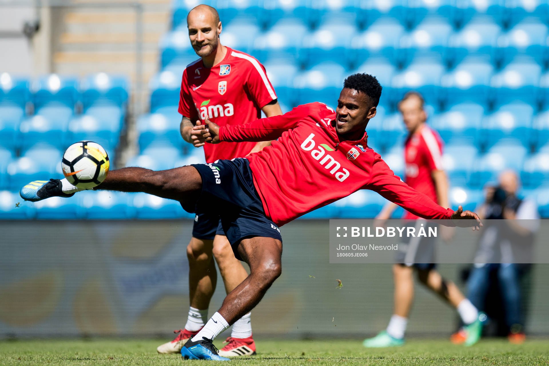 Tore Reginiussen and Ola Kamara of Norway