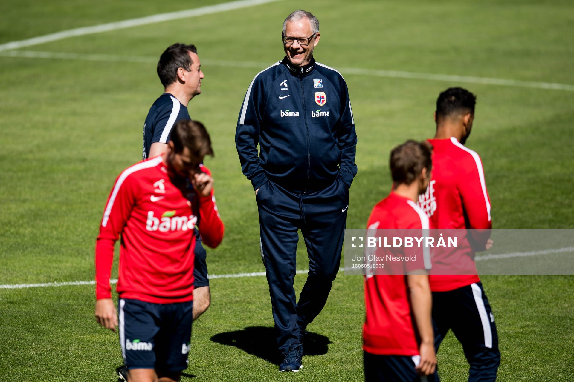 Lars Lagerbäck, head coach of Norway