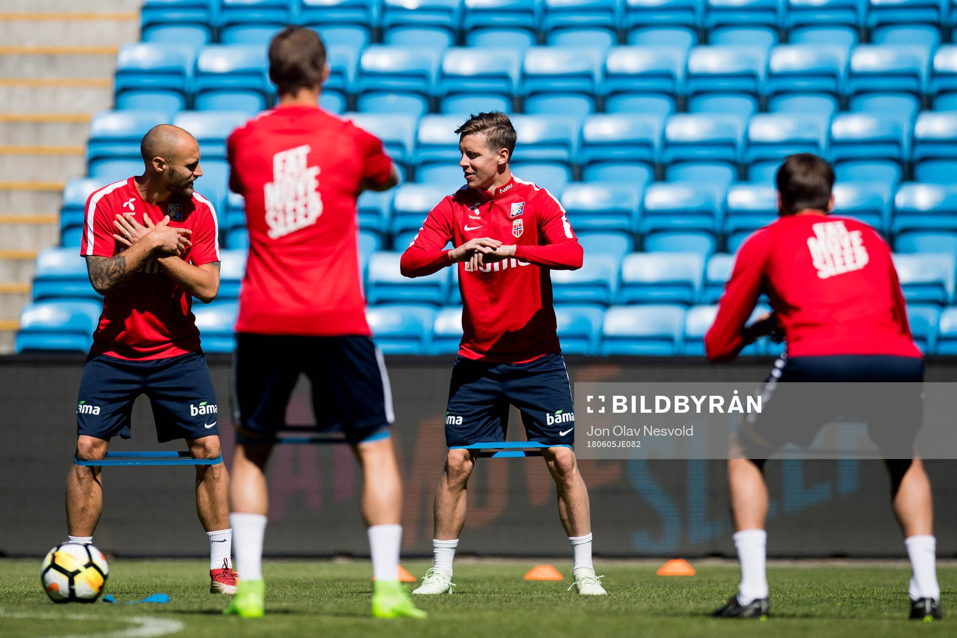 Tore Reginiussen and Stefan Johansen of Norway