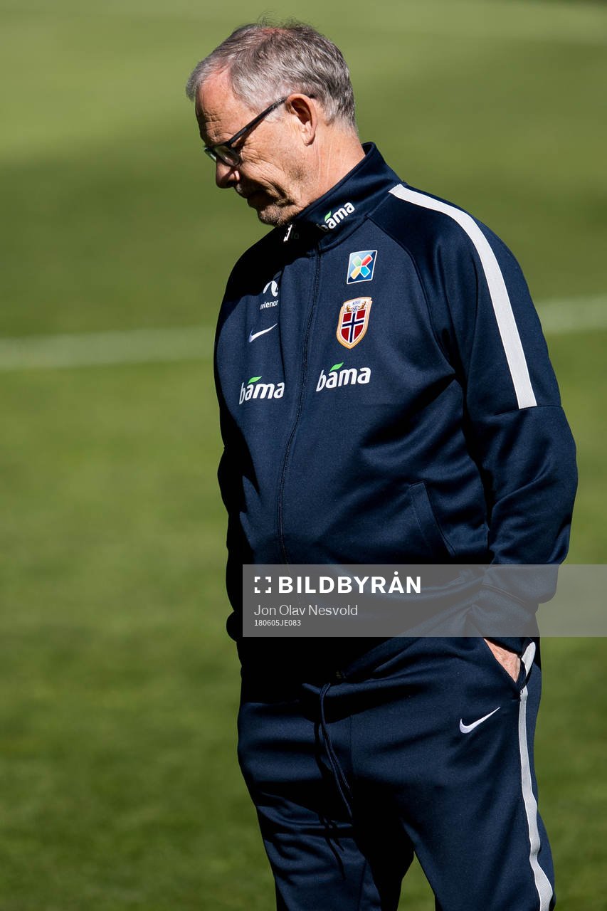 Lars Lagerbäck, head coach of Norway