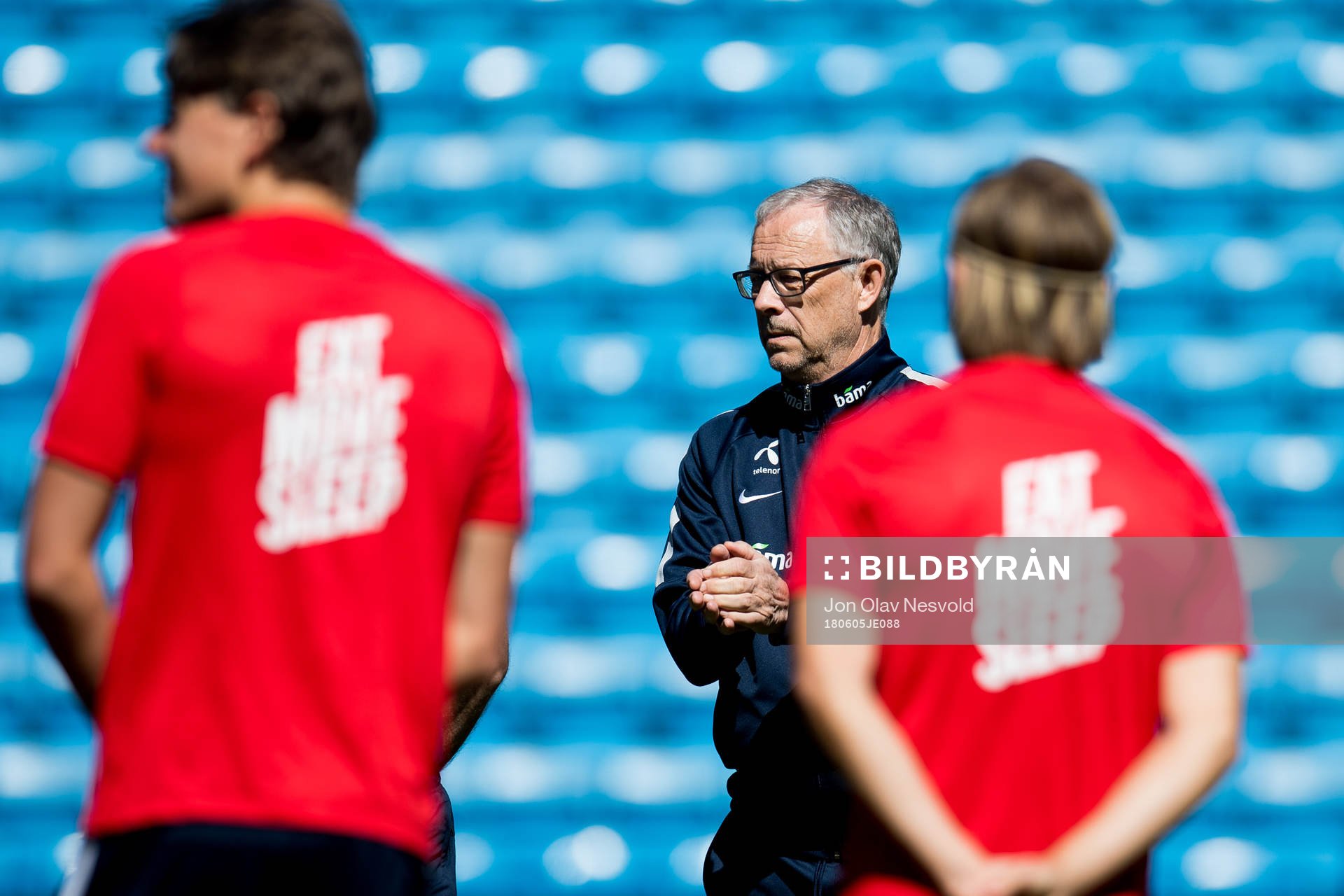 Lars Lagerbäck, head coach of Norway
