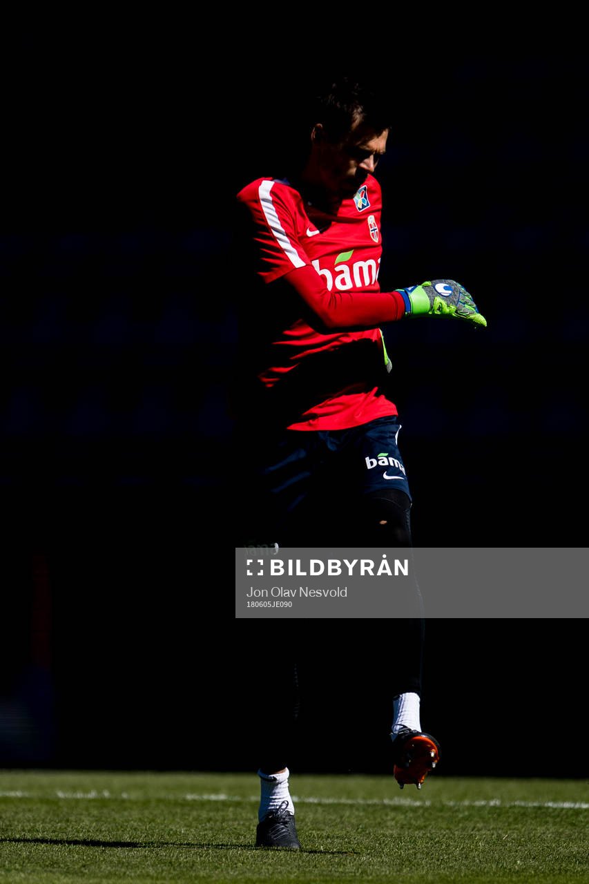 Goalkeeper Rune Almenning Jarstein of Norway