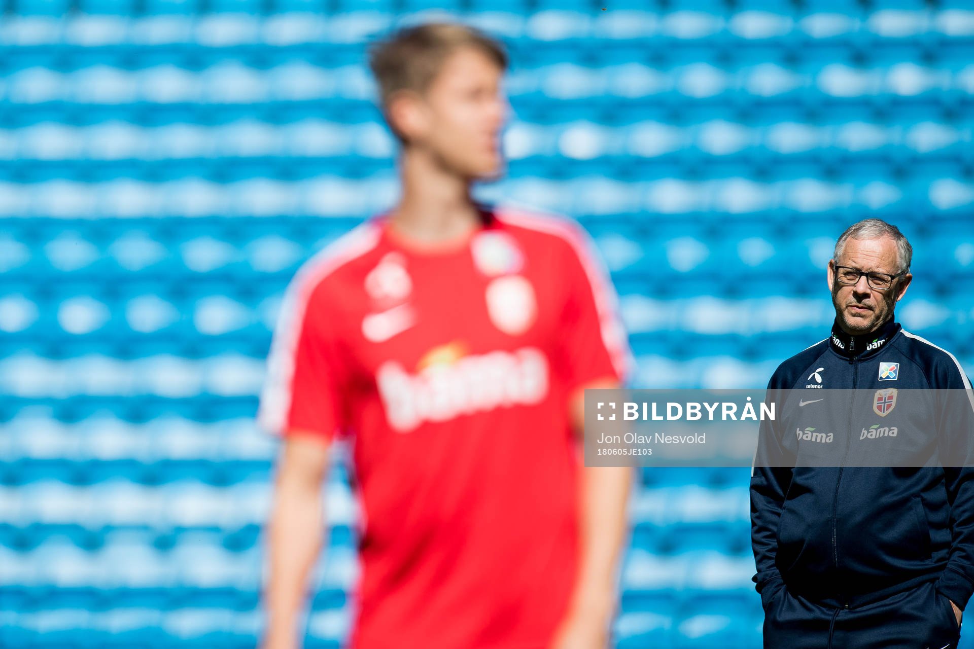 Lars Lagerbäck, head coach of Norway