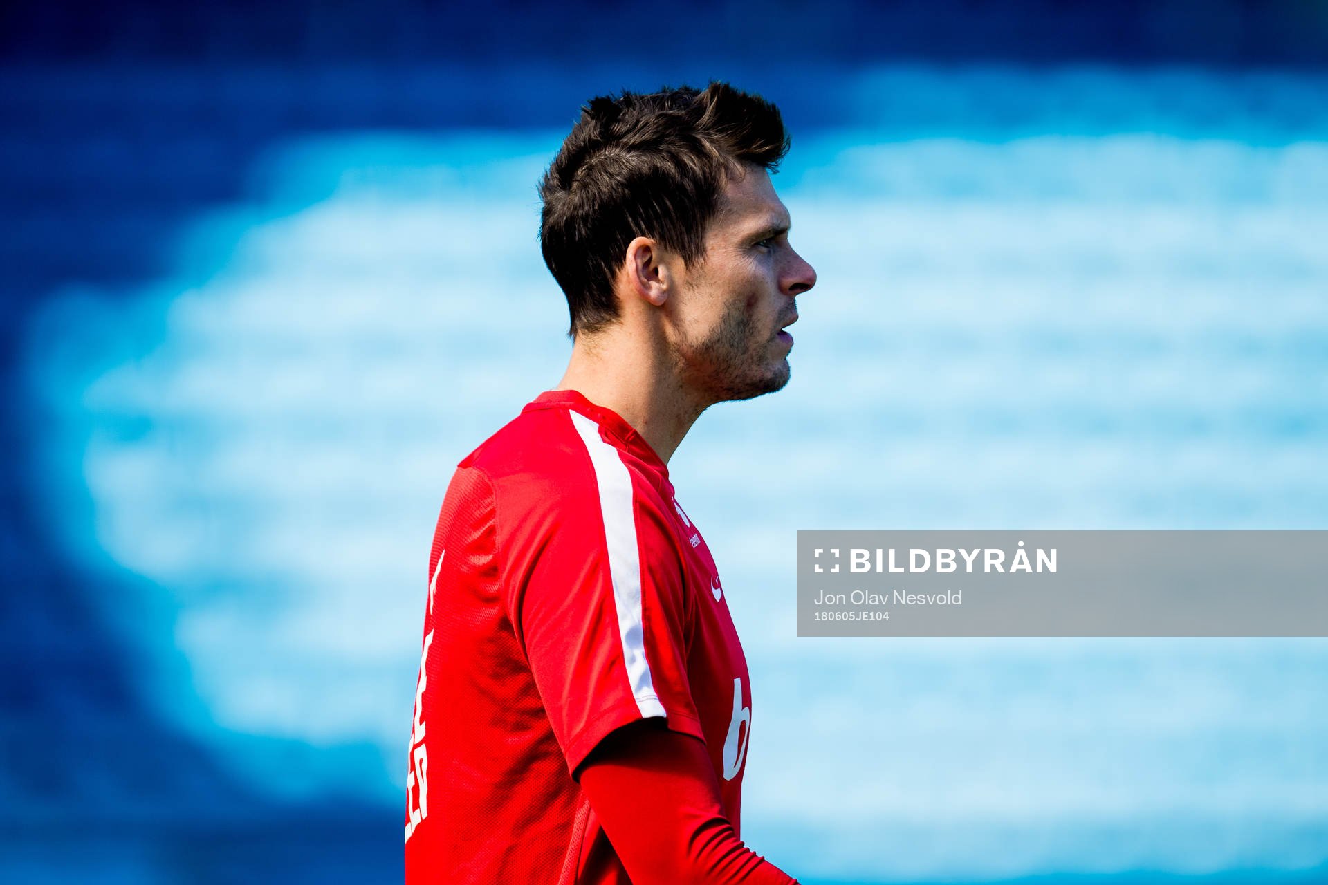 Goalkeeper Rune Almenning Jarstein of Norway