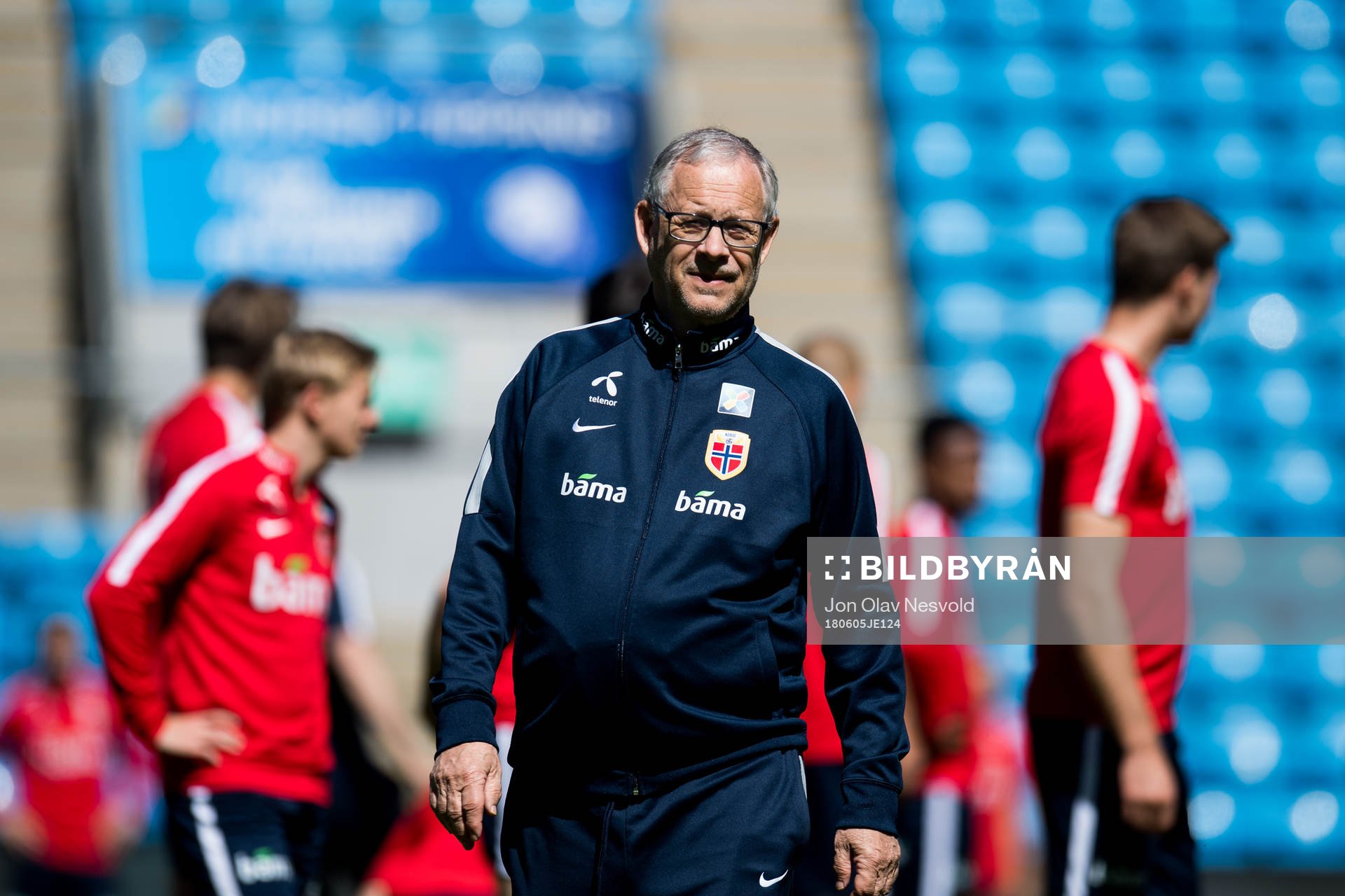 Lars Lagerbäck, head coach of Norway