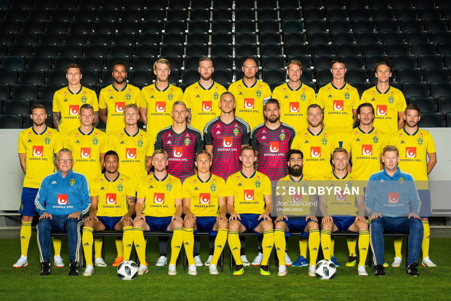 Lagbild av Sveriges fotbollslandslag
