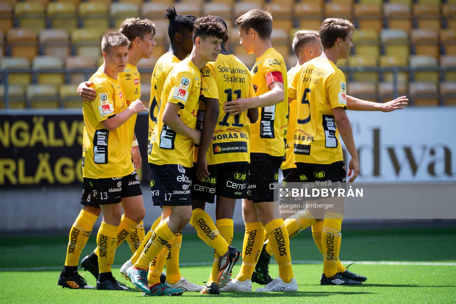 Elfsborgs spelarna jublar