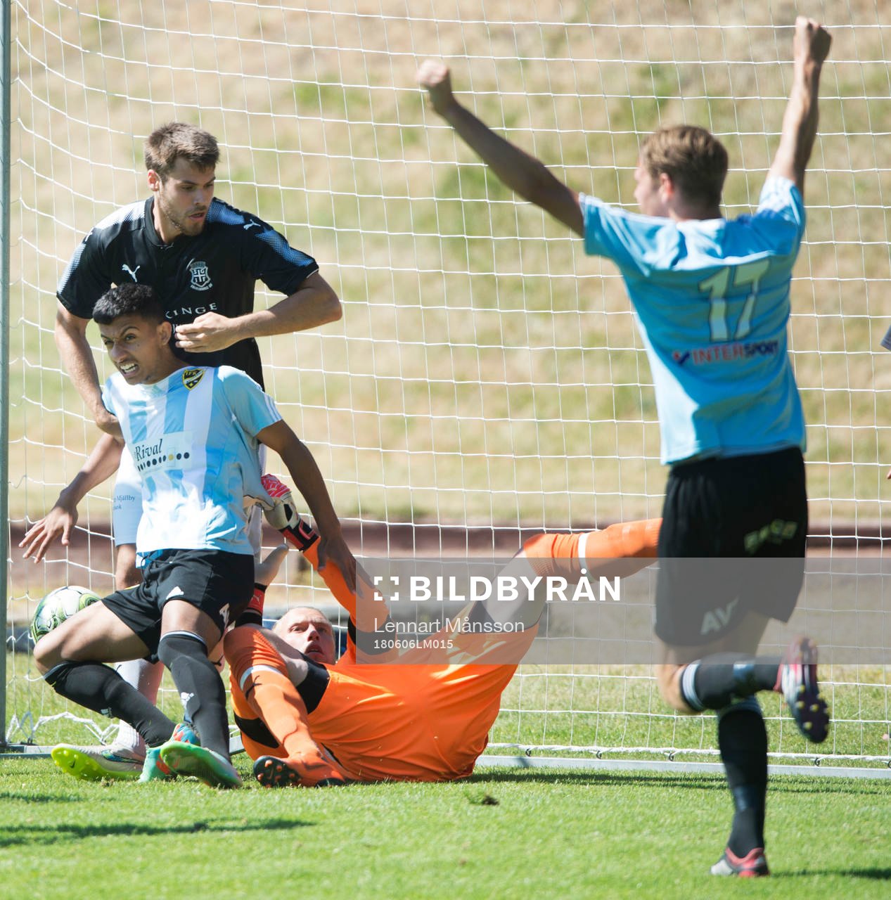 i matchen i division 2 mellan Sölvesborg och IFK Hässleholm i Sölvesborg 6 juni 2018.  