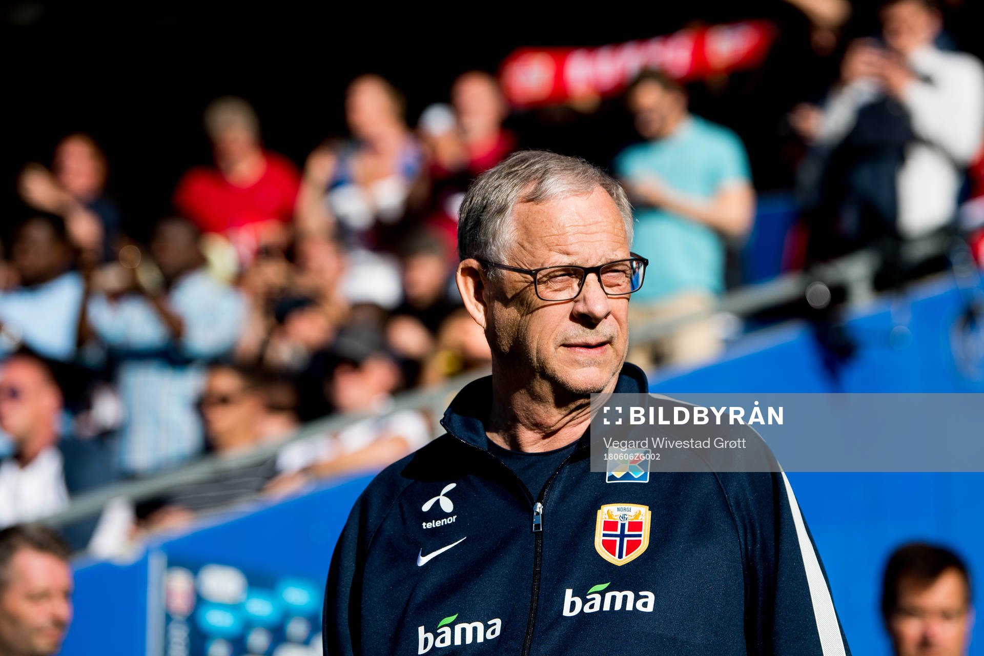 Lars Lagerbäck, head coach of Norway