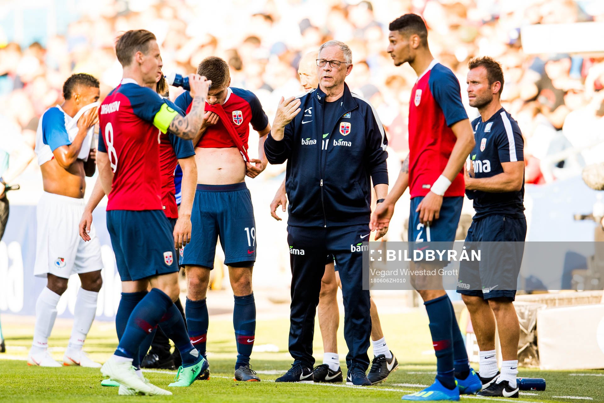 Lars Lagerbäck, head coach of Norway