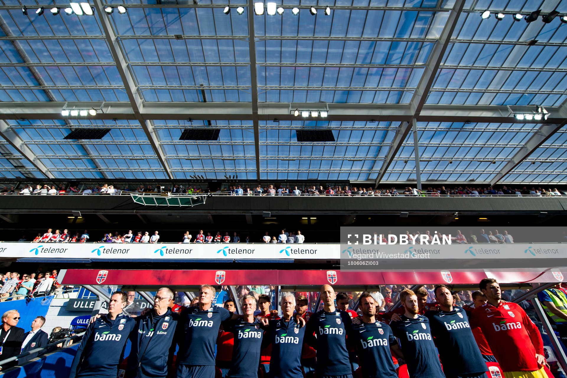 The coaches of Norway ahead the international friendly