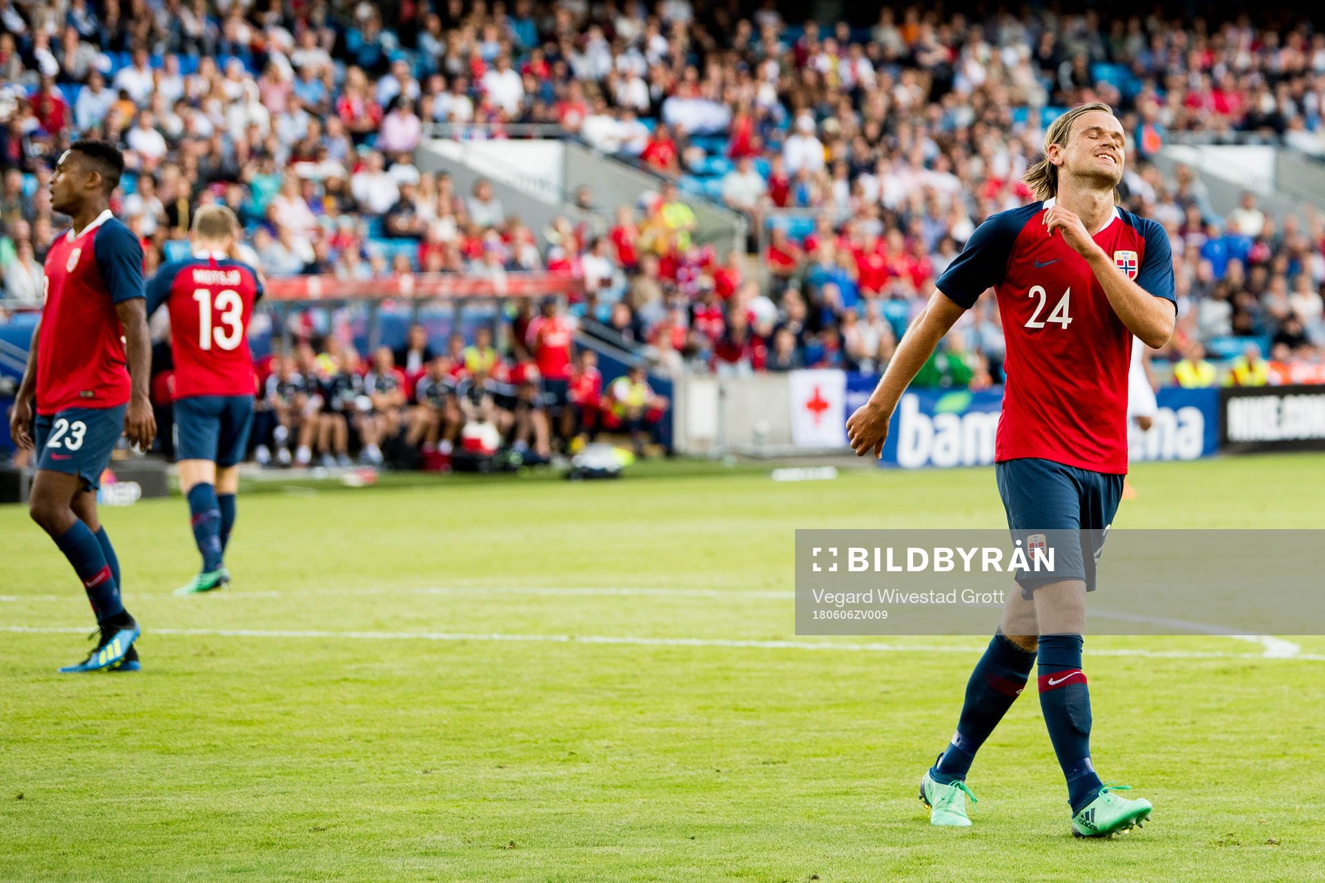 Iver Fossum of Norway reacts