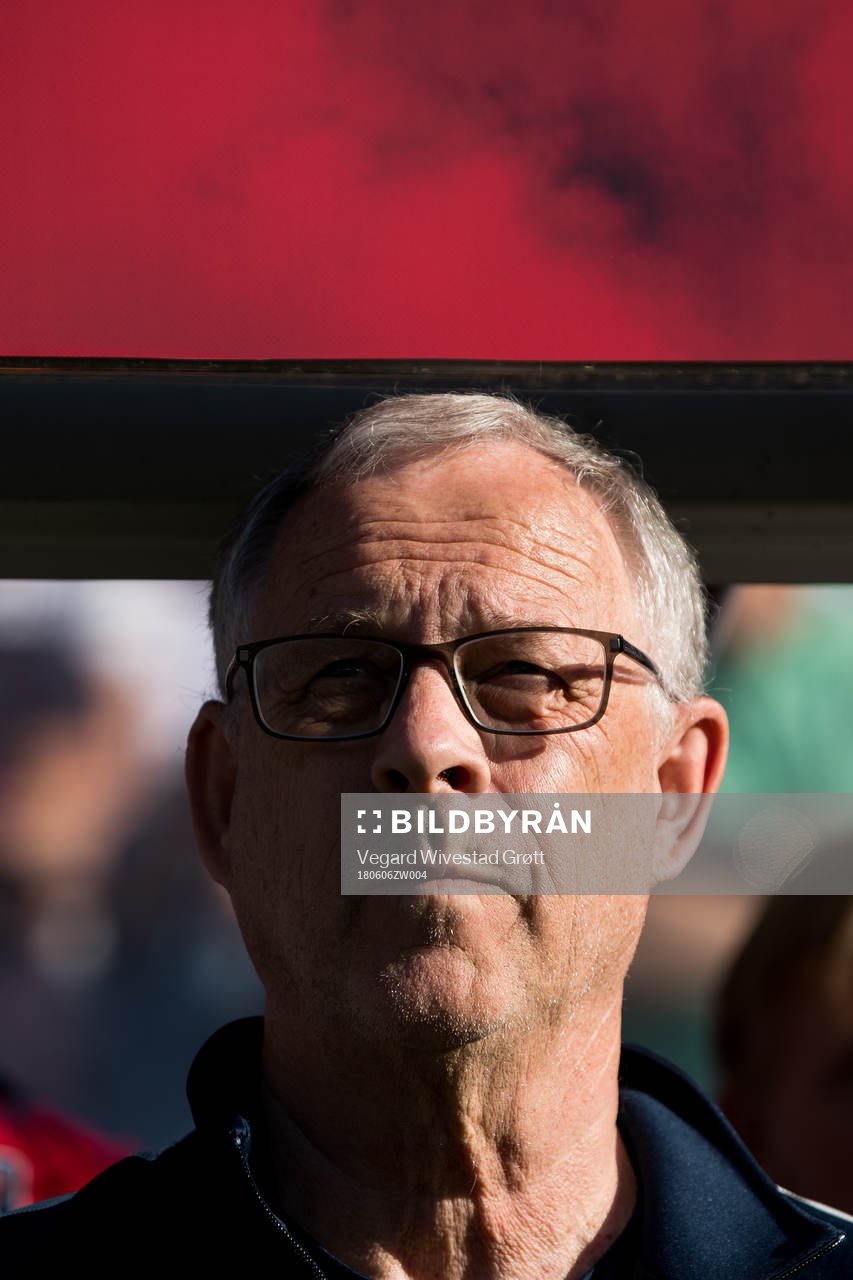 Lars Lagerbäck, head coach of Norway