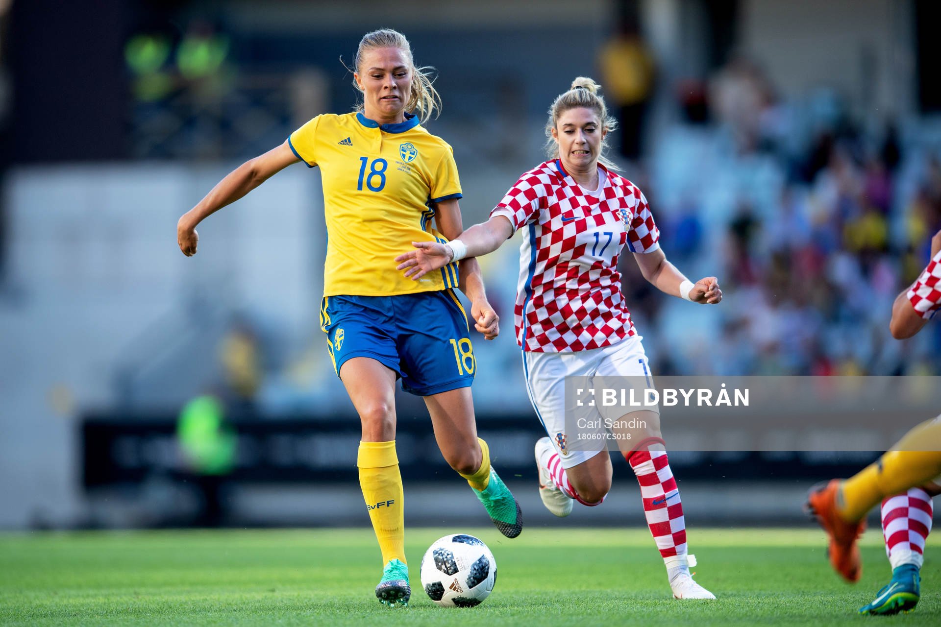 Sveriges Fridolina Rolfö och Kroatiens Monika Conjar