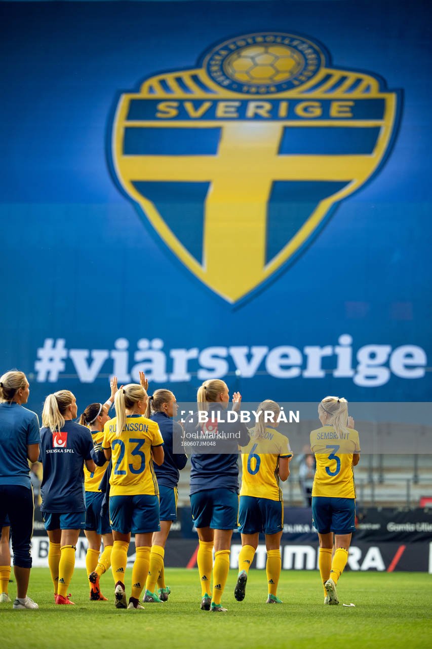 Sveriges spelare tackar fansen