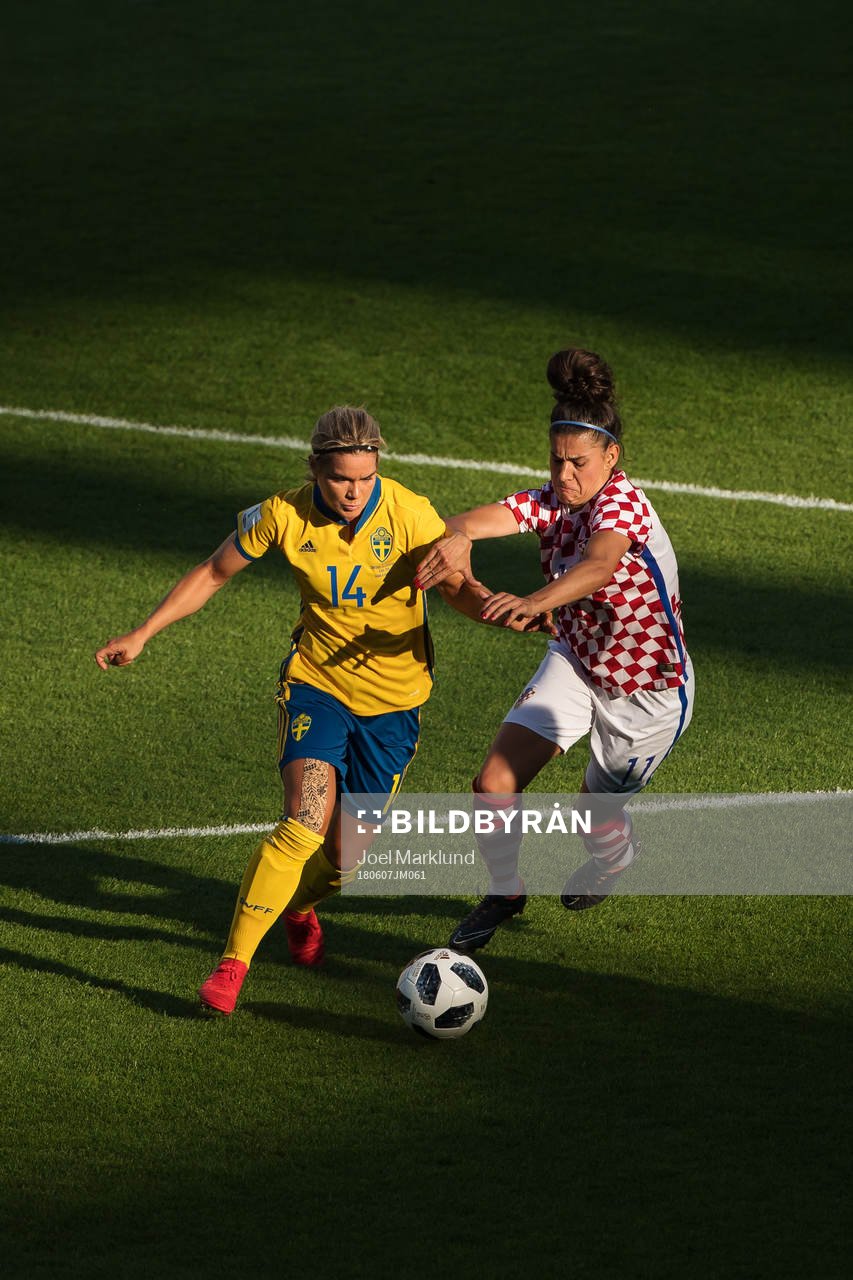 Sveriges Hanna Folkesson och Kroatiens Kristina Sudov