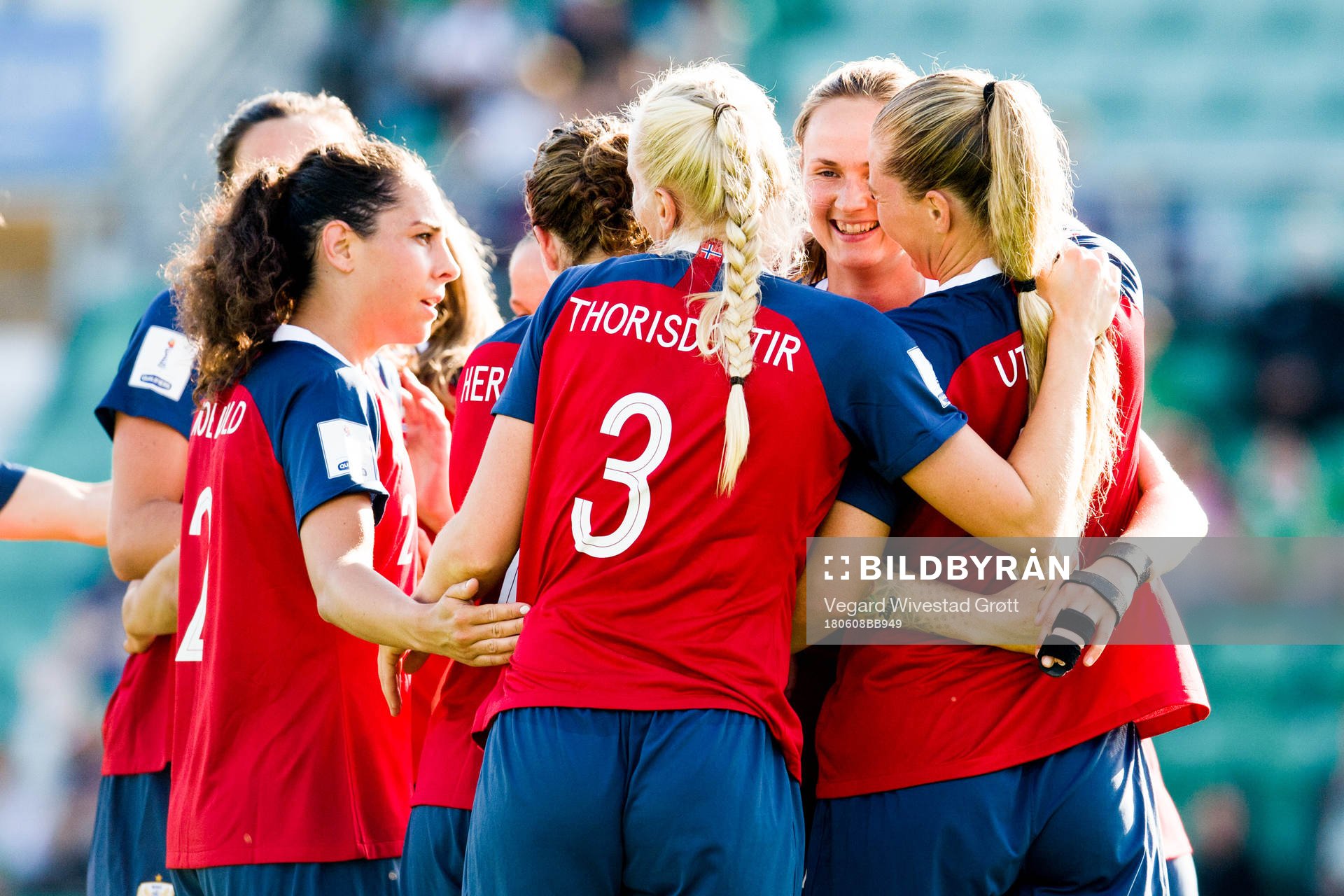 Lisa-Marie Karlseng Utland of Norway celebrates with