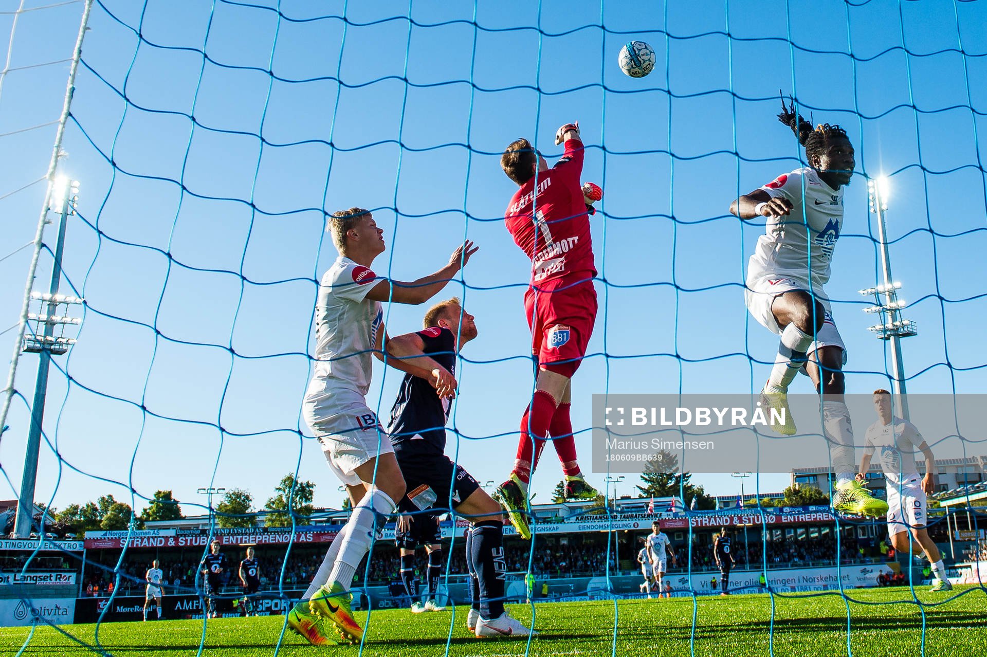 Erling Braut Håland, Daniel Chima Chukwu of Molde and Sean