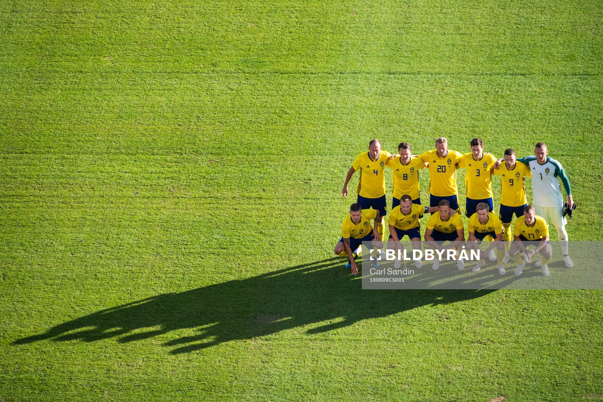 The Swedish starting eleven