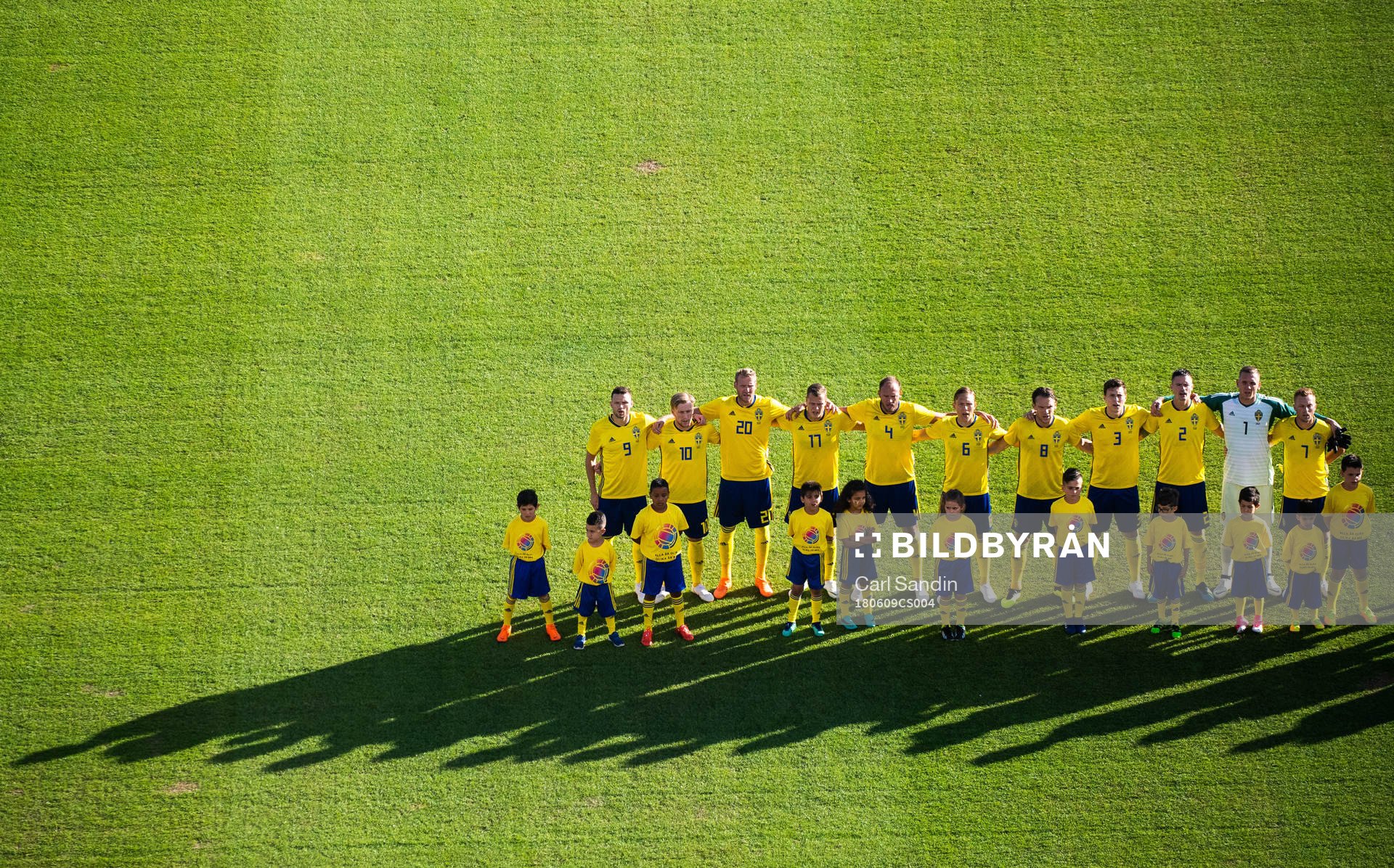 The Swedish starting eleven