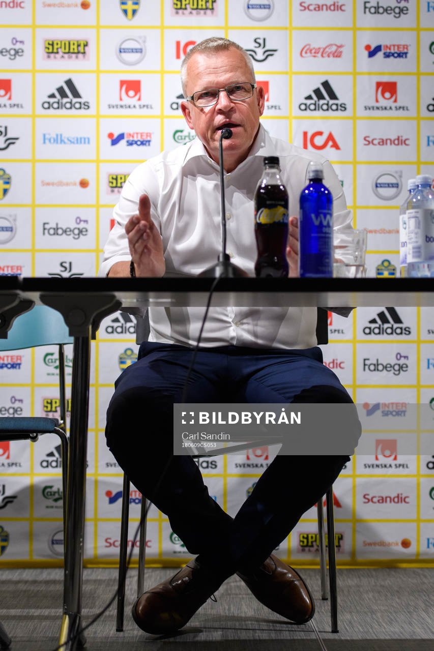 Janne Andersson, head coach of Sweden