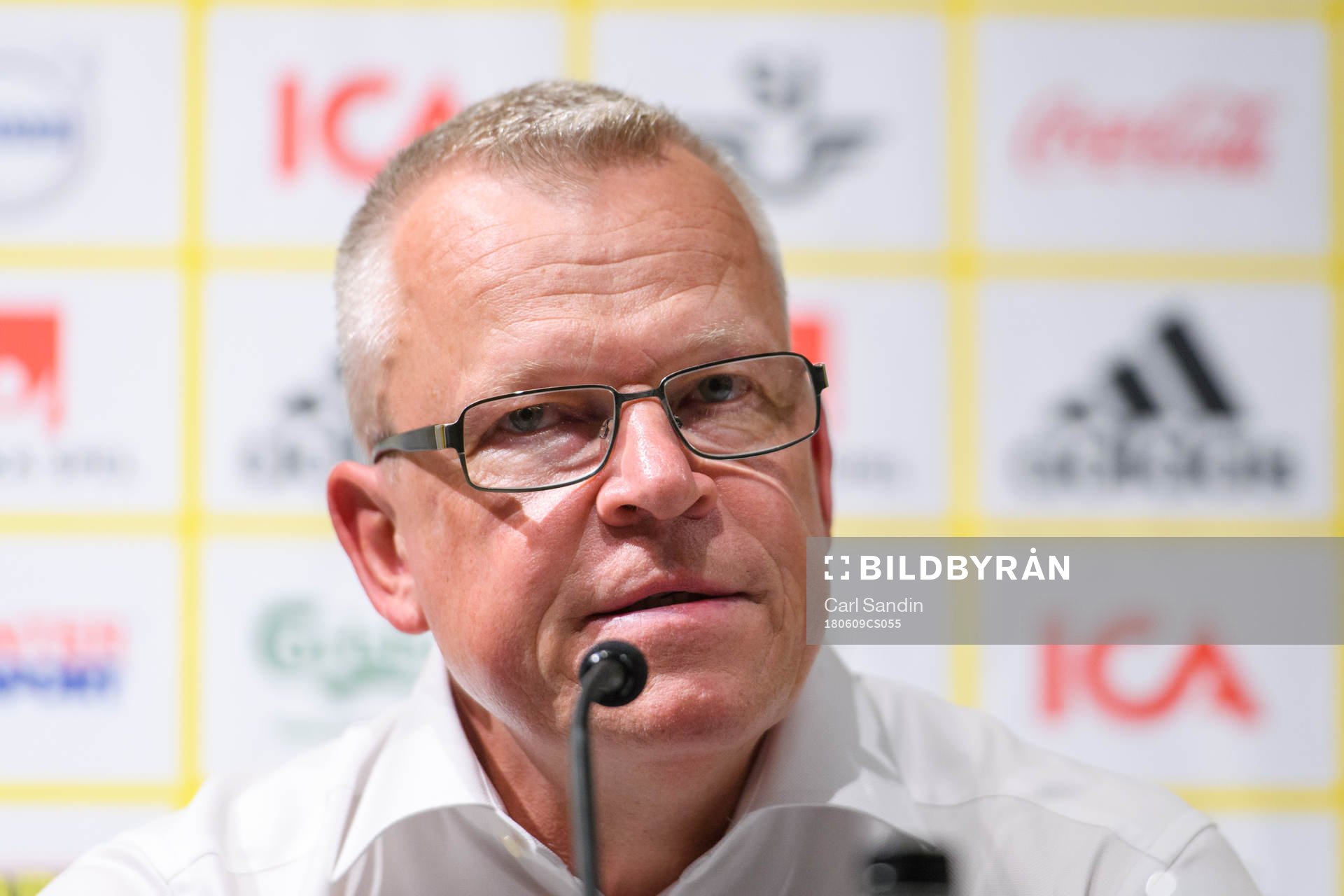 Janne Andersson, head coach of Sweden
