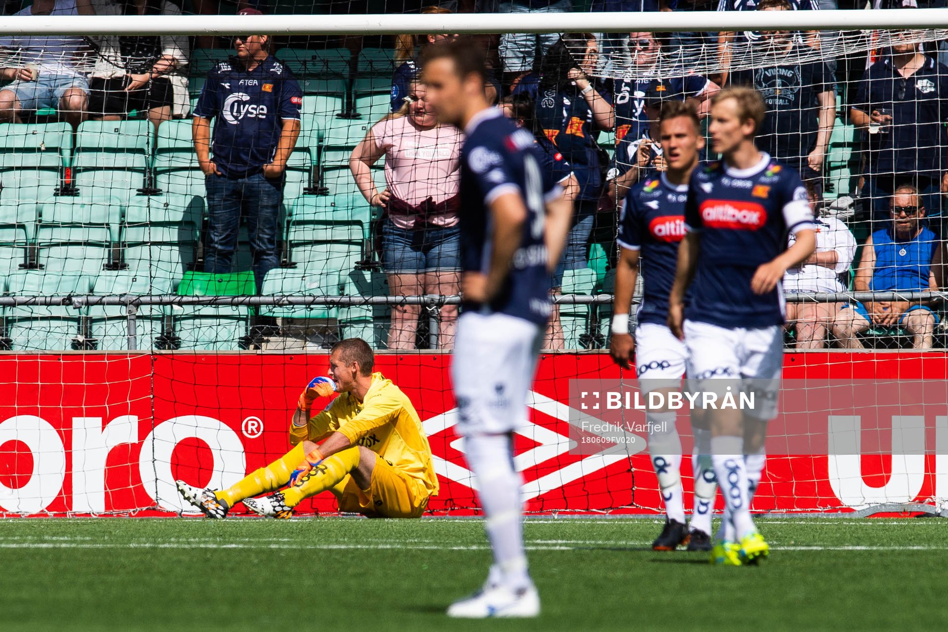 Goalkeeper Iven Austbø of Viking looks dejected