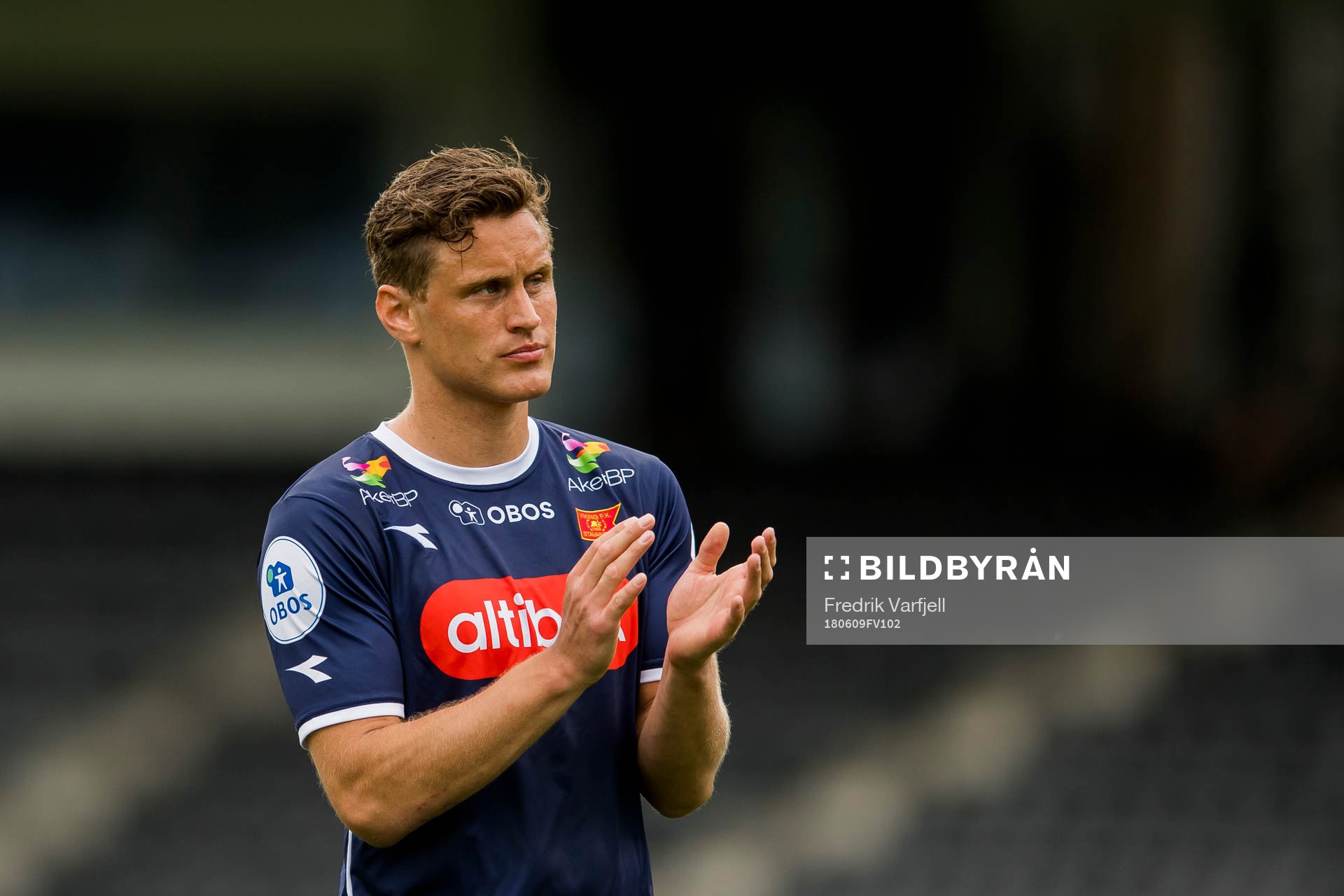 Tommy Høiland of Viking looks dejected