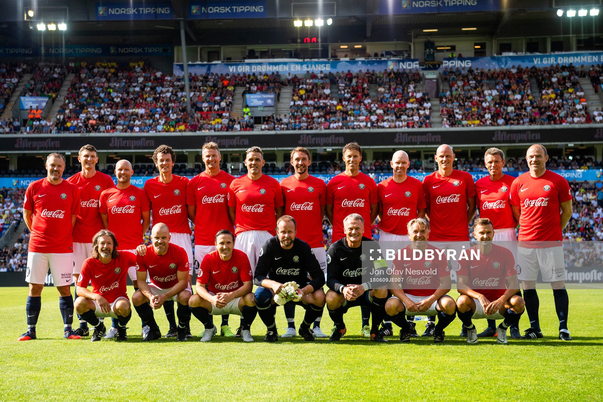 The Norwegian team poses for a photo
