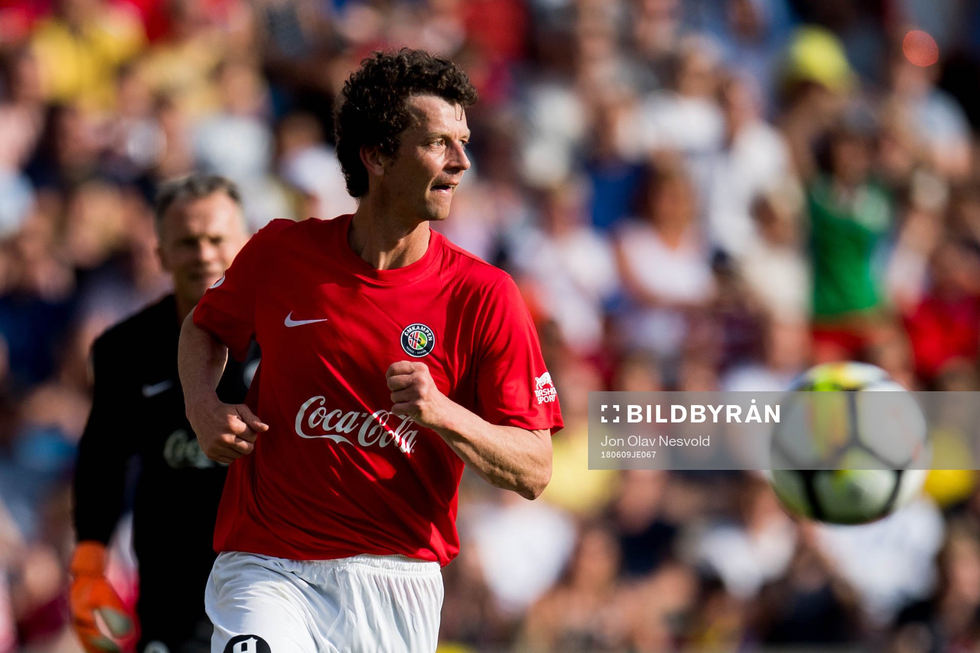 Dan Eggen of Norway during the Omkampen match between Norway 1998 and Brazil 1998 on June 9, 2018 in Oslo.