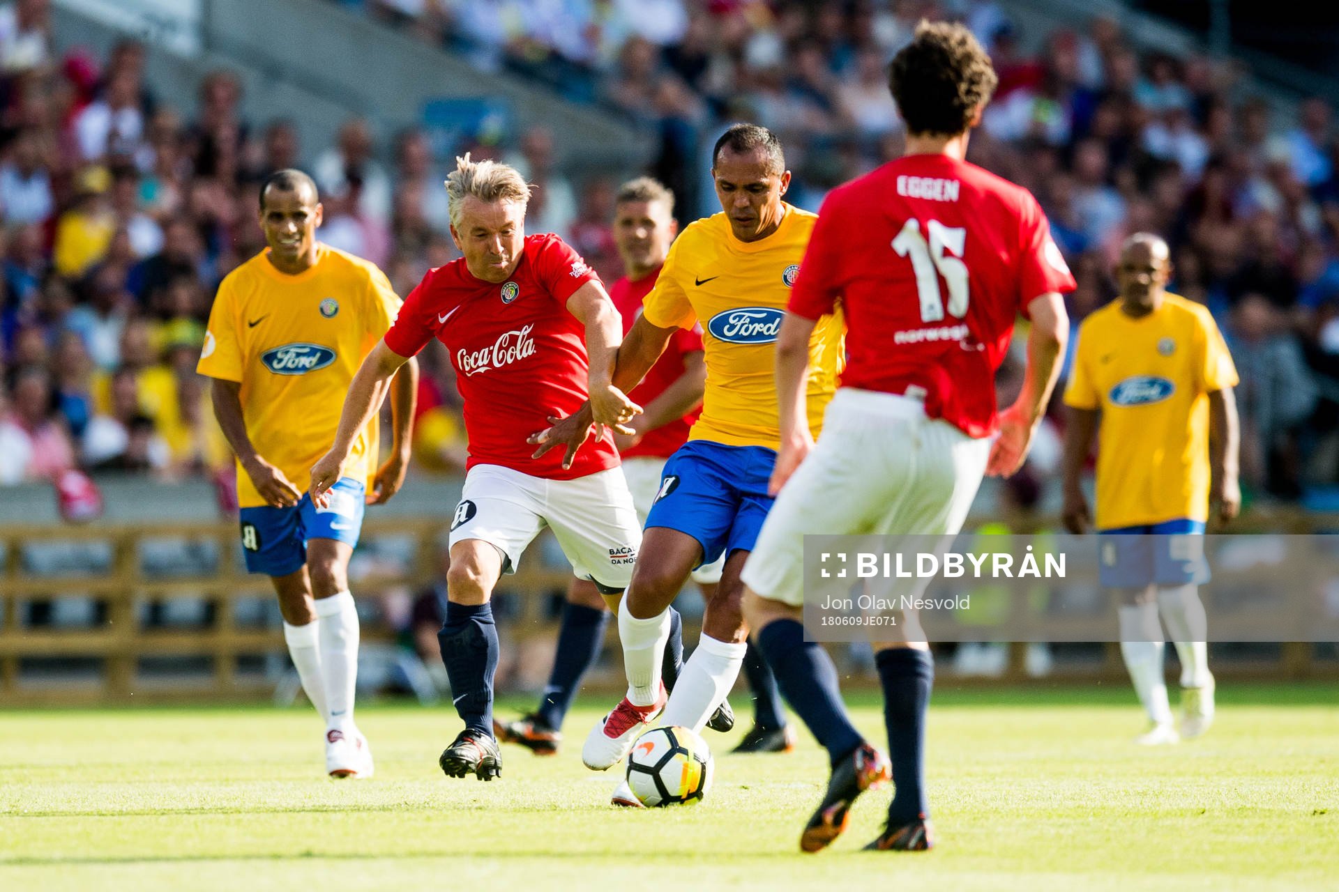 Mini Jakobsen of Norway during the Omkampen match between Norway 1998 and Brazil 1998 on June 9, 2018 in Oslo.