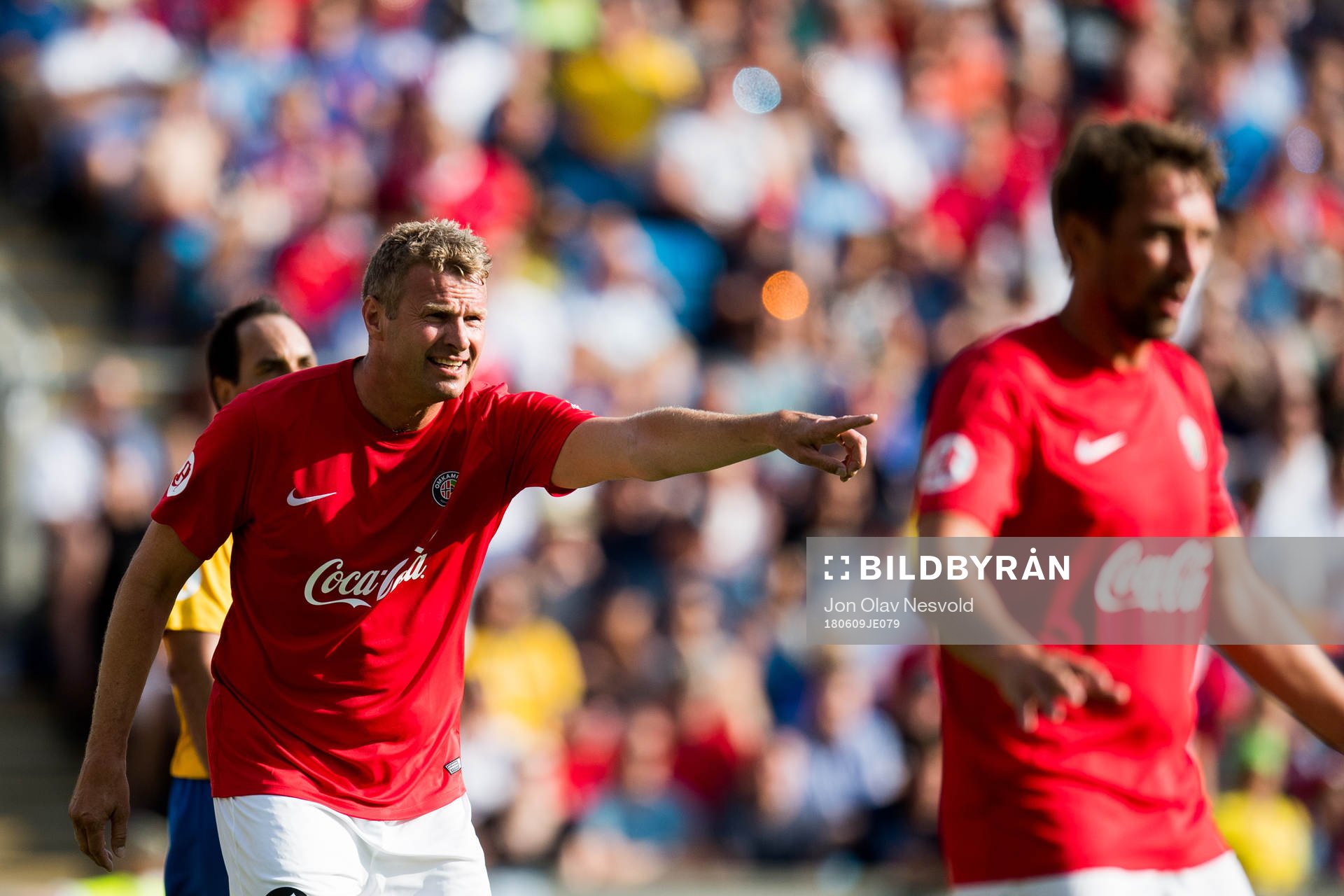 Jostein Flo of Norway during the Omkampen match between Norway 1998 and Brazil 1998 on June 9, 2018 in Oslo.