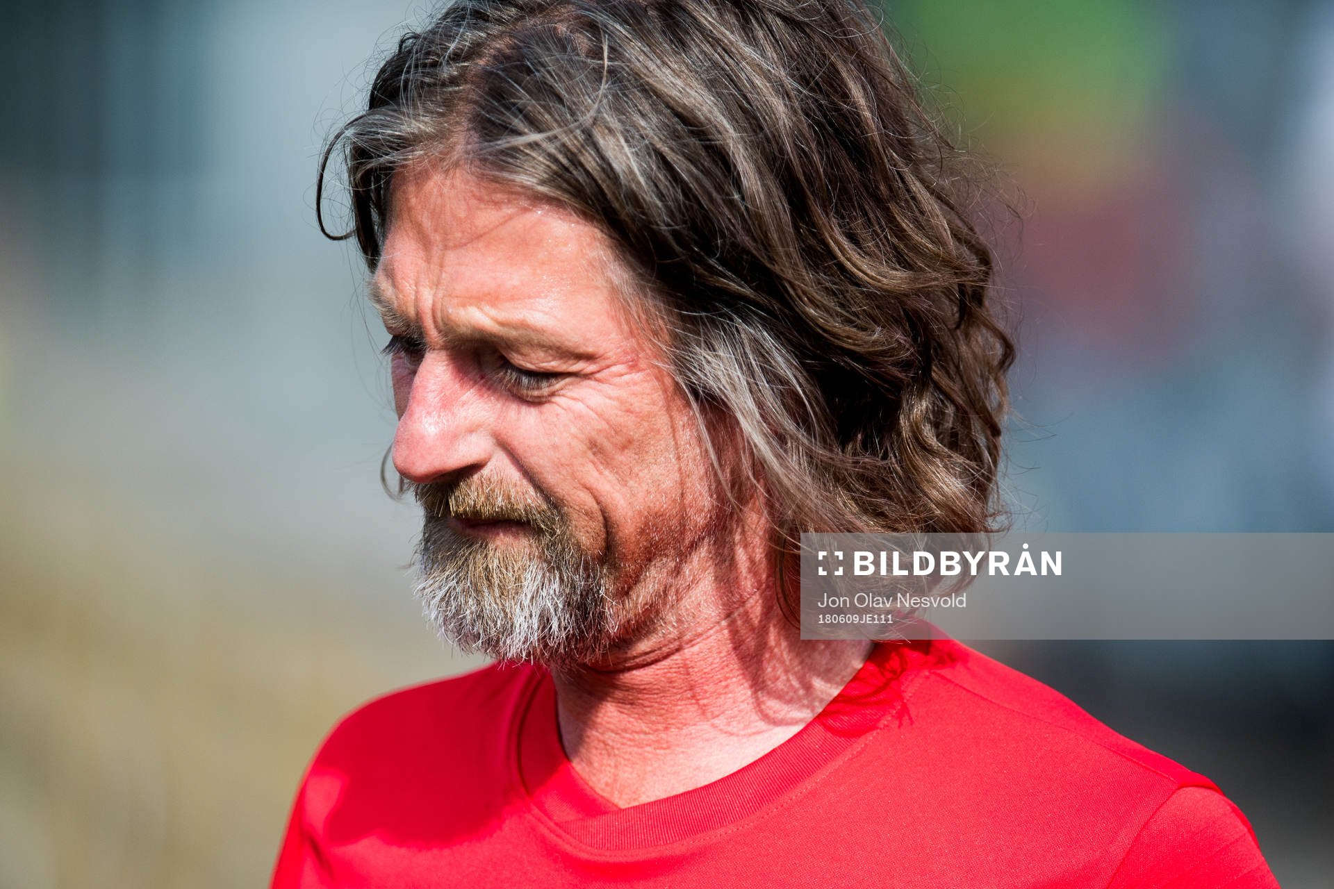 Erik Mykland of Norway during warm-up ahead of the Omkampen match between Norway 1998 and Brazil 1998 on June 9, 2018 in Oslo.