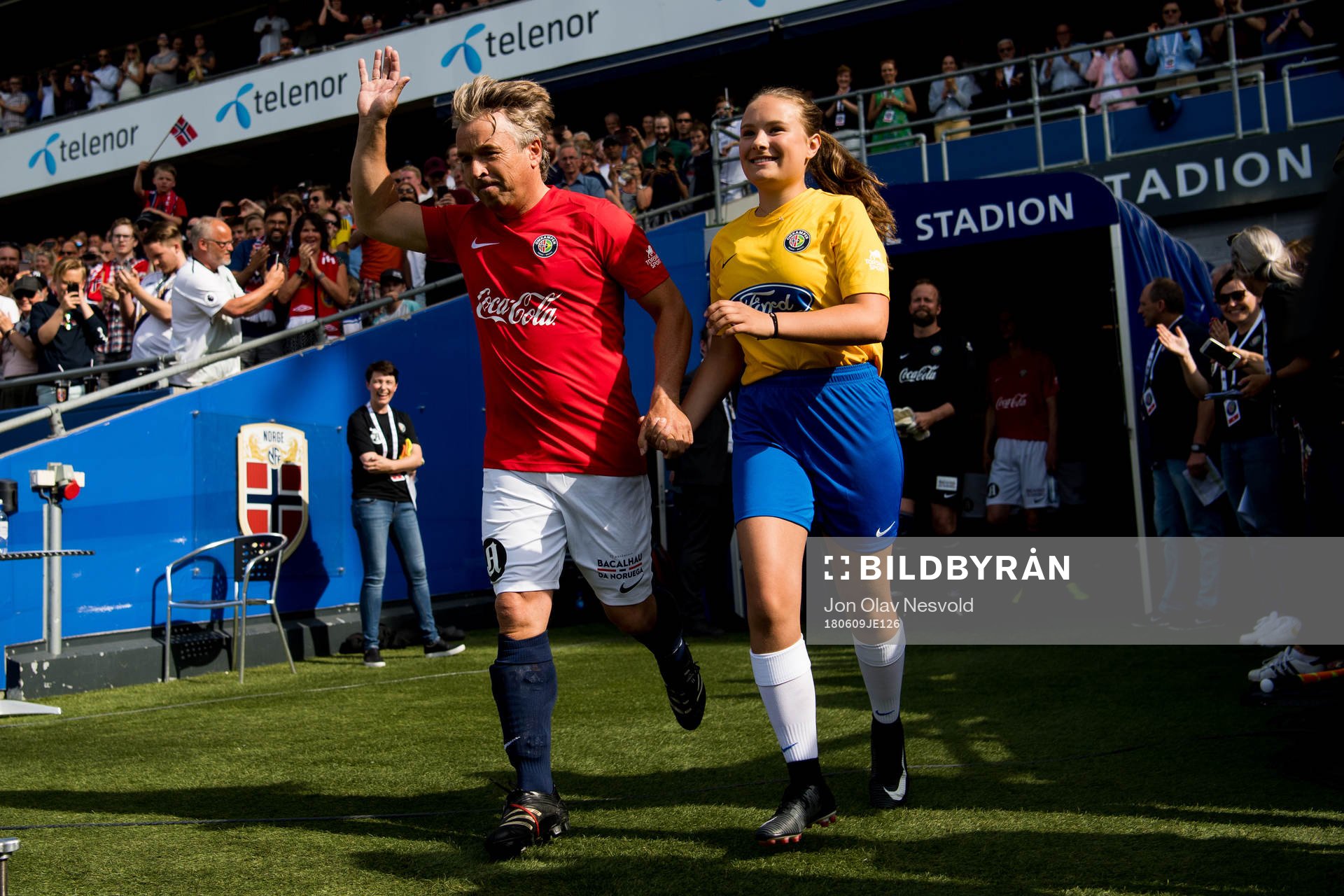 Mini Jakobsen of Norway ahead of the Omkampen match between Norway 1998 and Brazil 1998 on June 9, 2018 in Oslo.