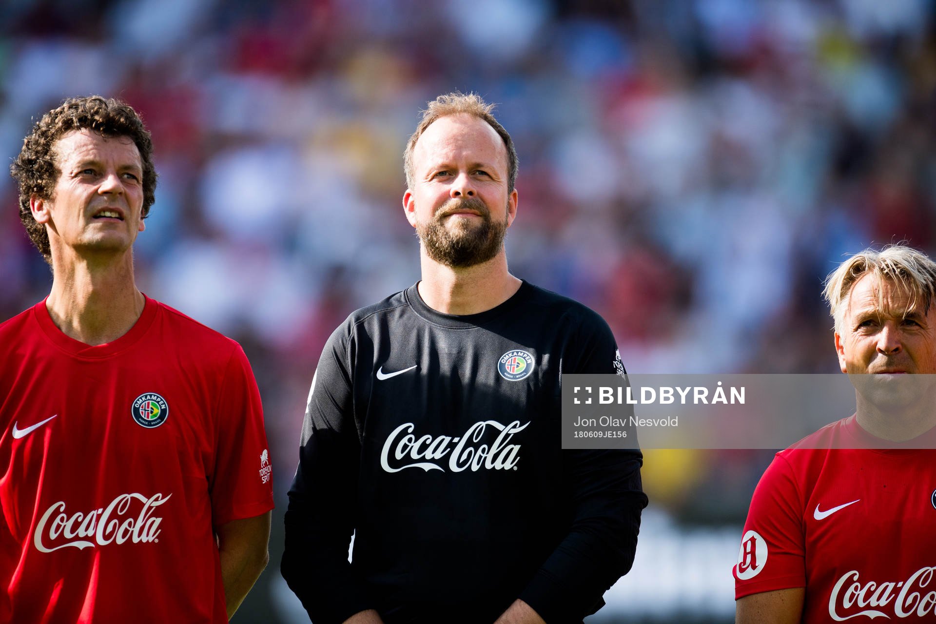 Goalkeeper Thomas Myhre of Norway ahead of the Omkampen match between Norway 1998 and Brazil 1998 on June 9, 2018 in Oslo.