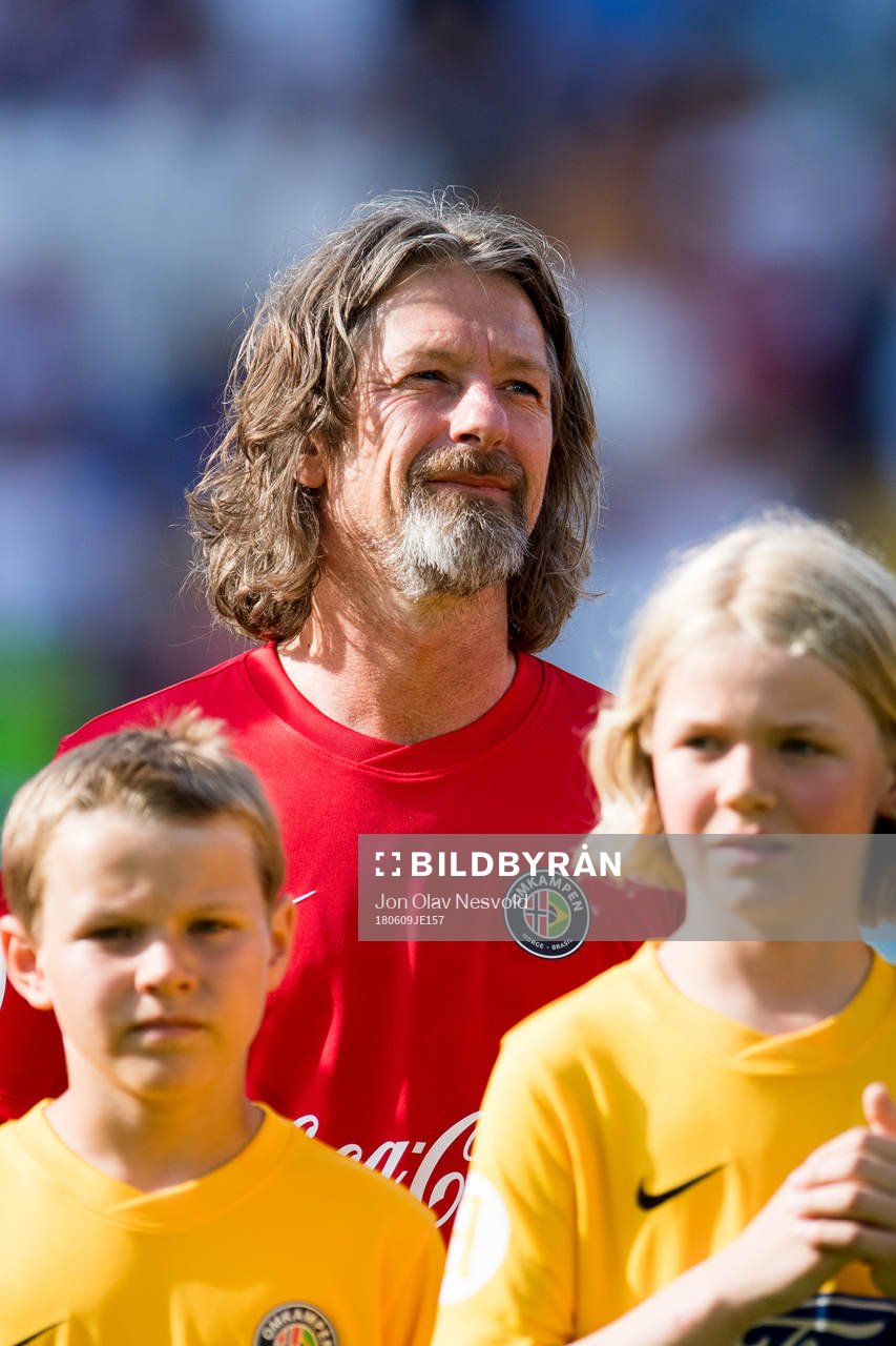 Erik Mykland of Norwayahead of the Omkampen match between