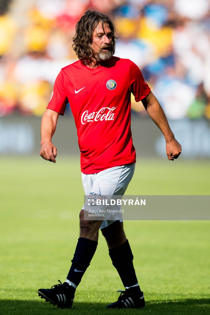 Erik Mykland of Norway during the Omkampen match between Norway 1998 and Brazil 1998 on June 9, 2018 in Oslo.