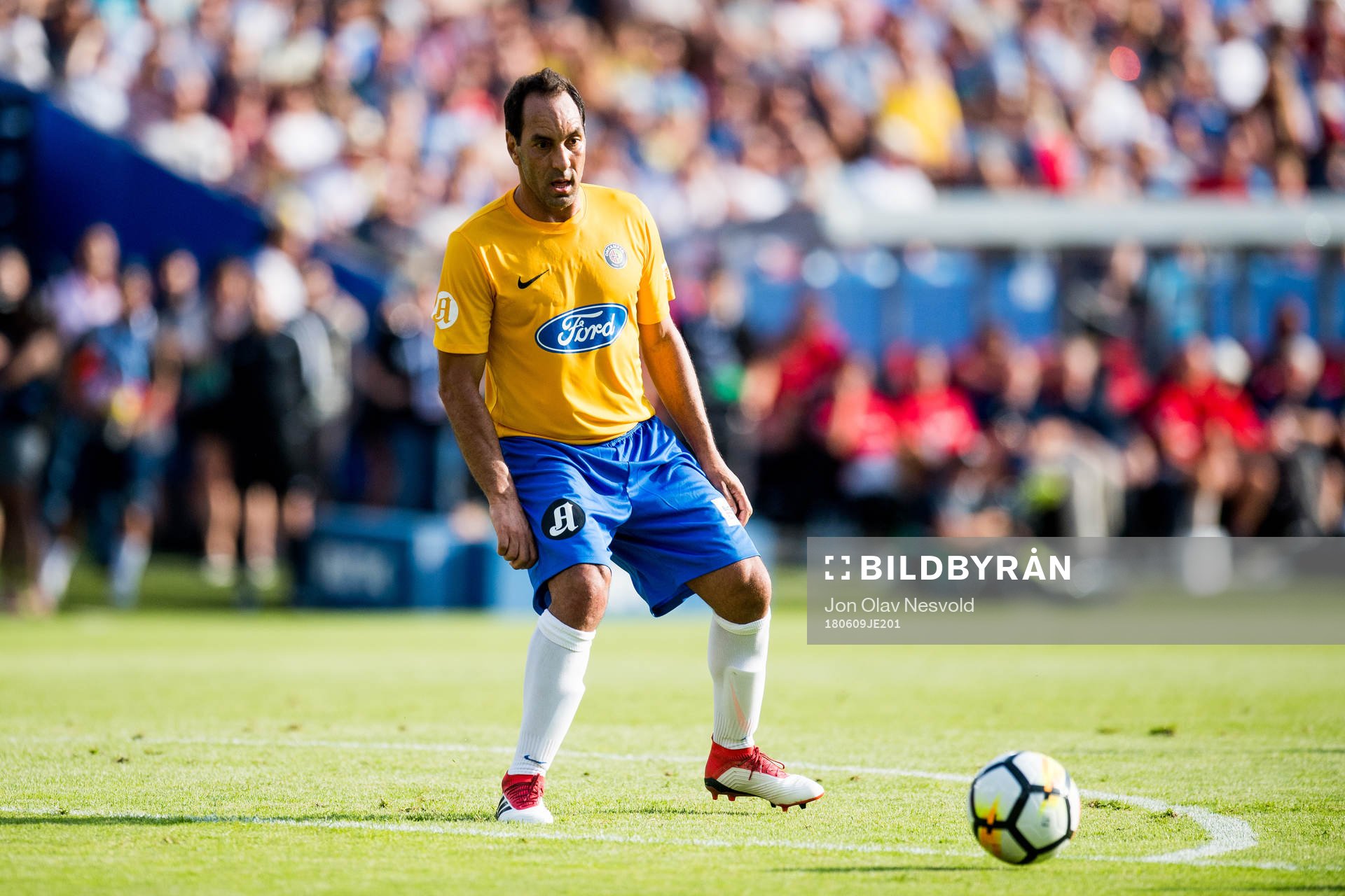 Edmundo of Brazil during the Omkampen match between Norway 1998 and Brazil 1998 on June 9, 2018 in Oslo.